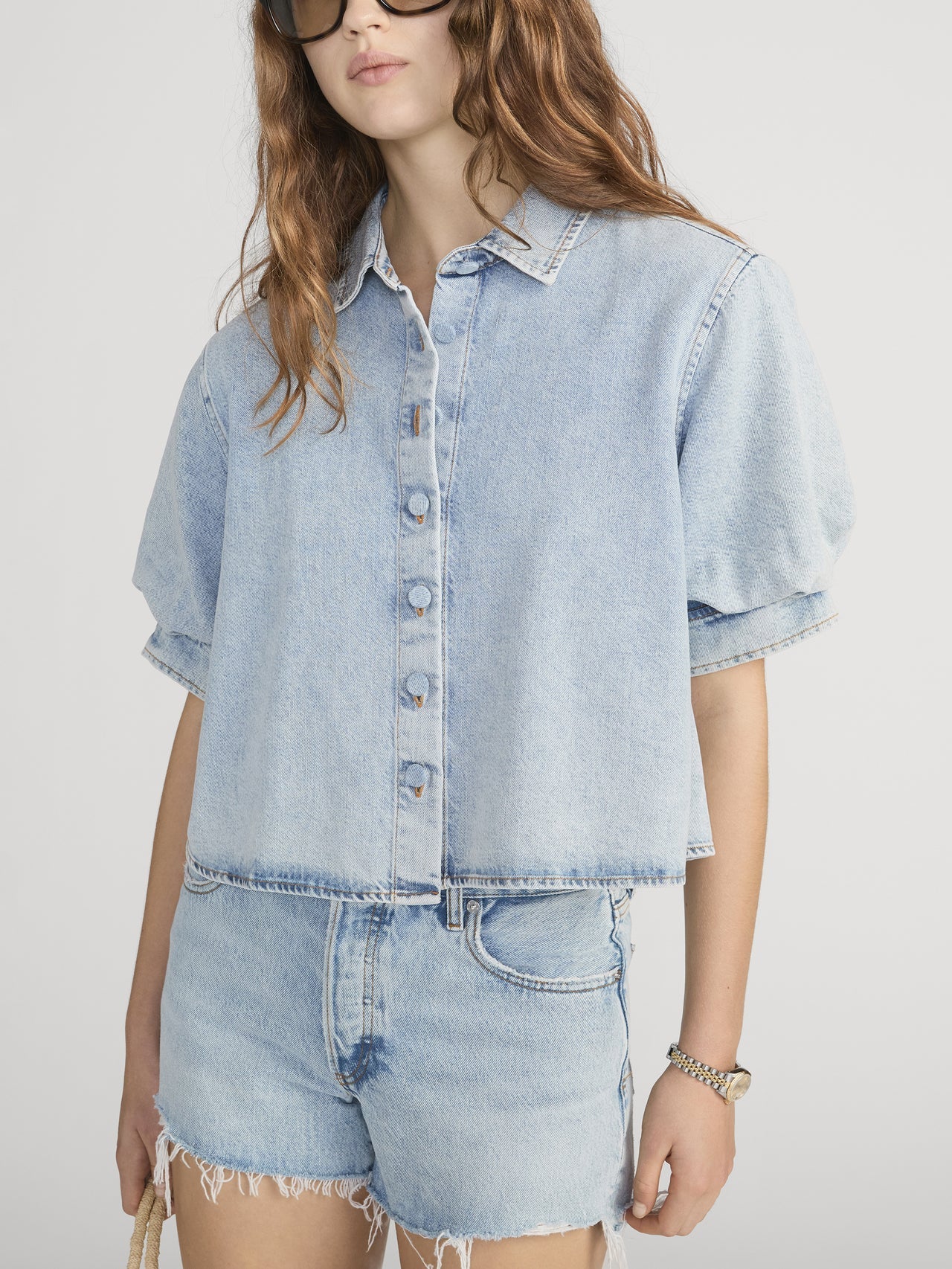 The Billow Sleeve Shirt - Puffin