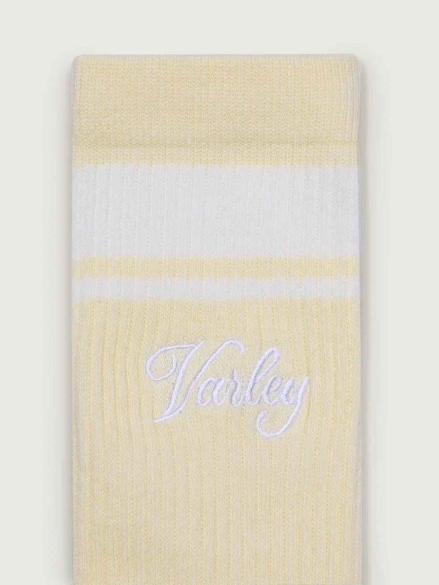 Lamar Club Stripe Sock - Reed Yellow/ Egret