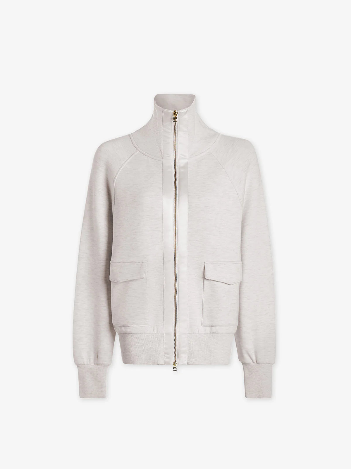 Roxbury Zip Through - Ivory Marl