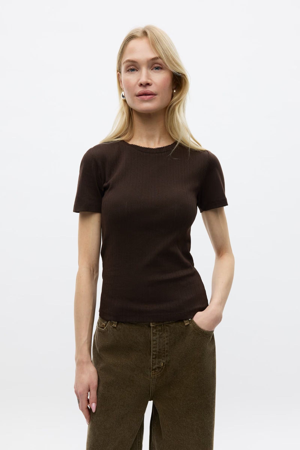 Envii Envolvi chocolate torte brown soft cotton short sleeve t-shirt.
