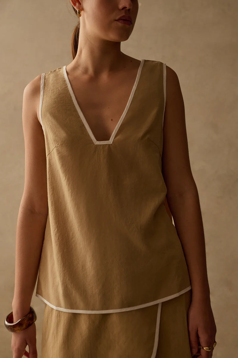 The Winona Top - Tan