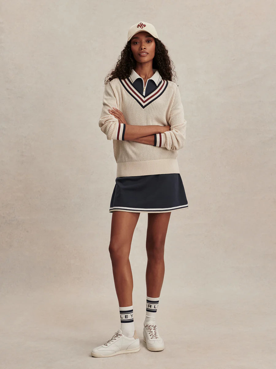 Maurice V-Neck Sweater - Oat Milk