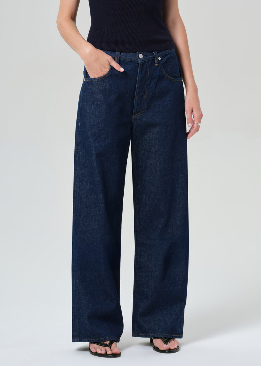 Citizens of Humanity Ayla Baggy jeans in Amherst dark indigo rinse.