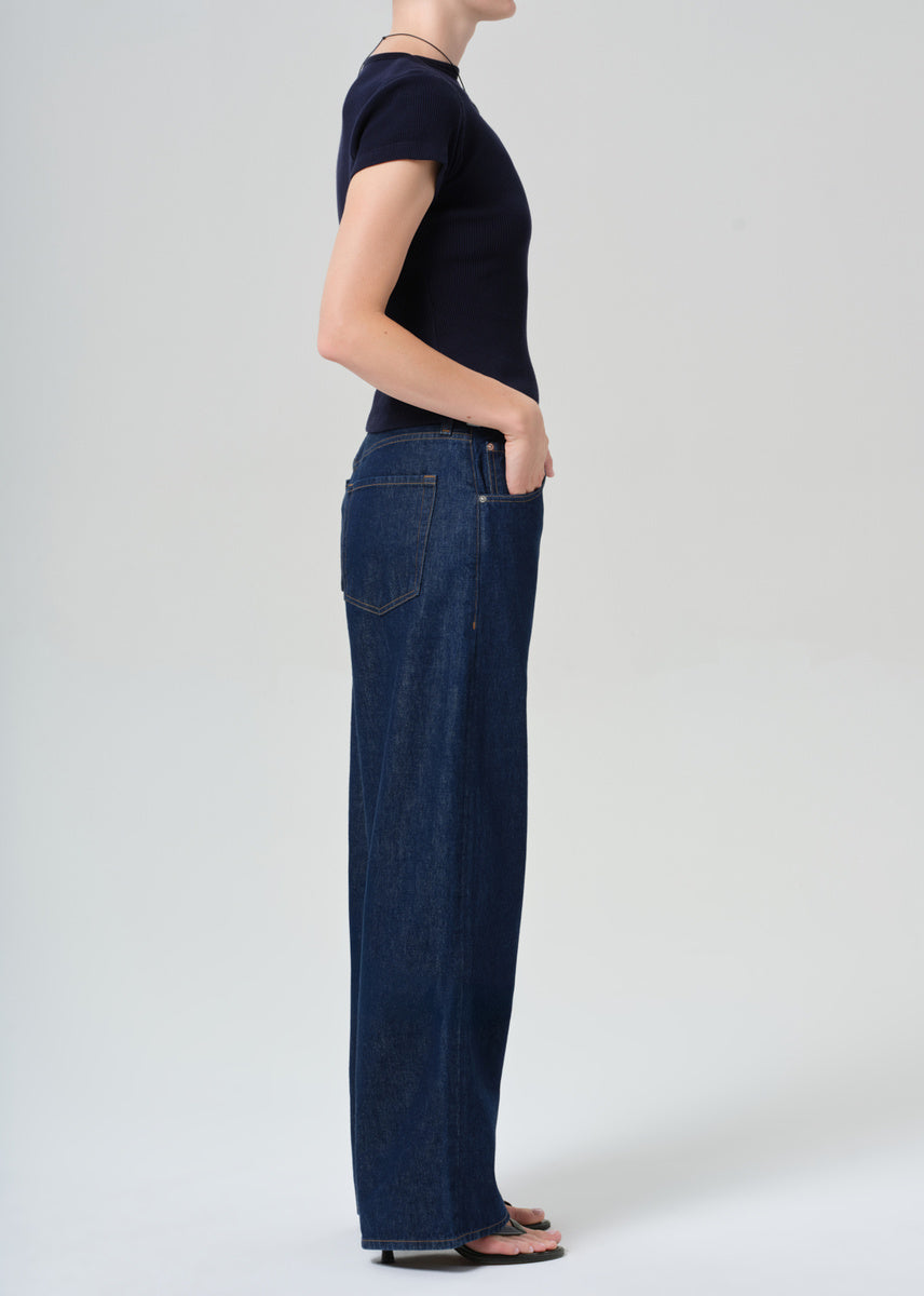 Citizens of Humanity Ayla Baggy jeans in Amherst dark indigo rinse.