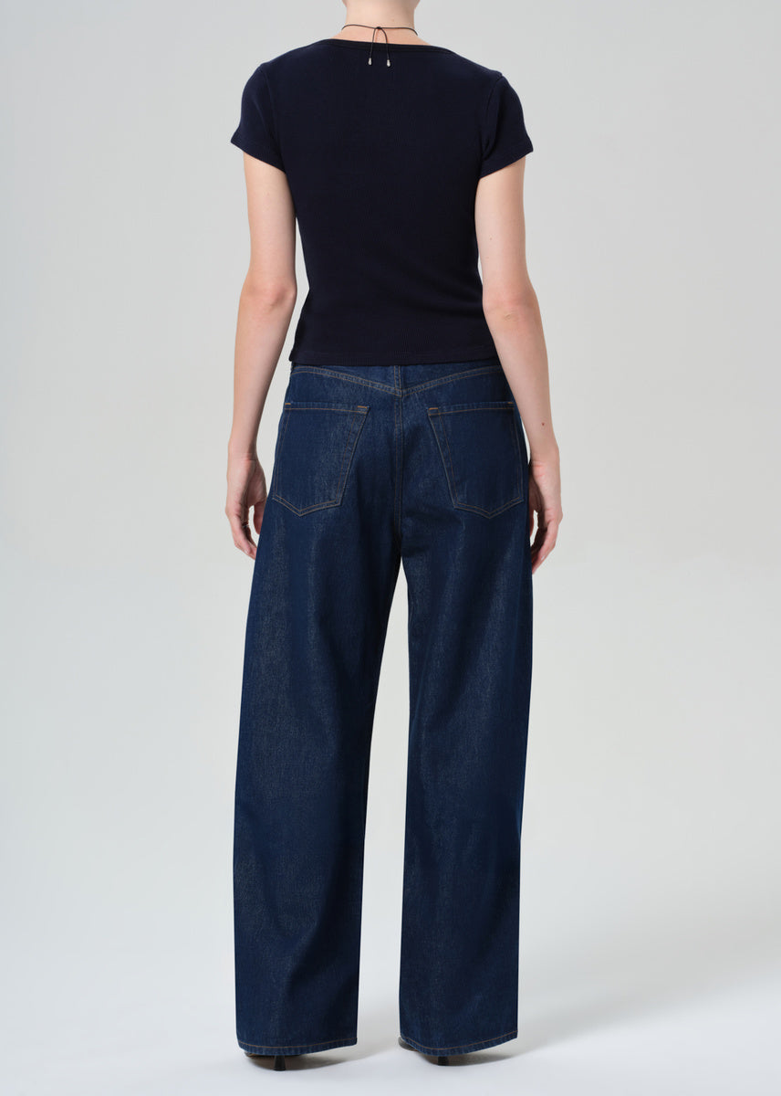 Citizens of Humanity Ayla Baggy jeans in Amherst dark indigo rinse.