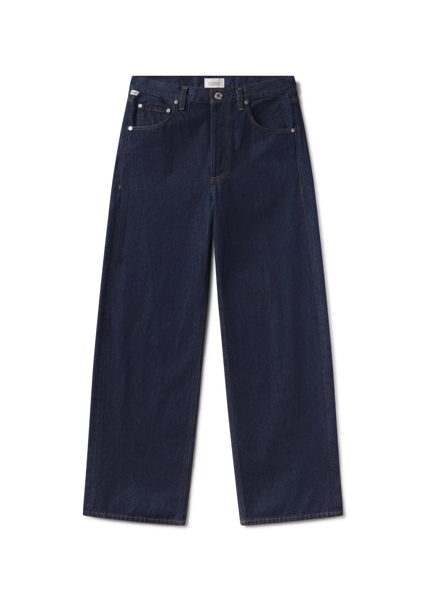 Citizens of Humanity Ayla Baggy jeans in Amherst dark indigo rinse.