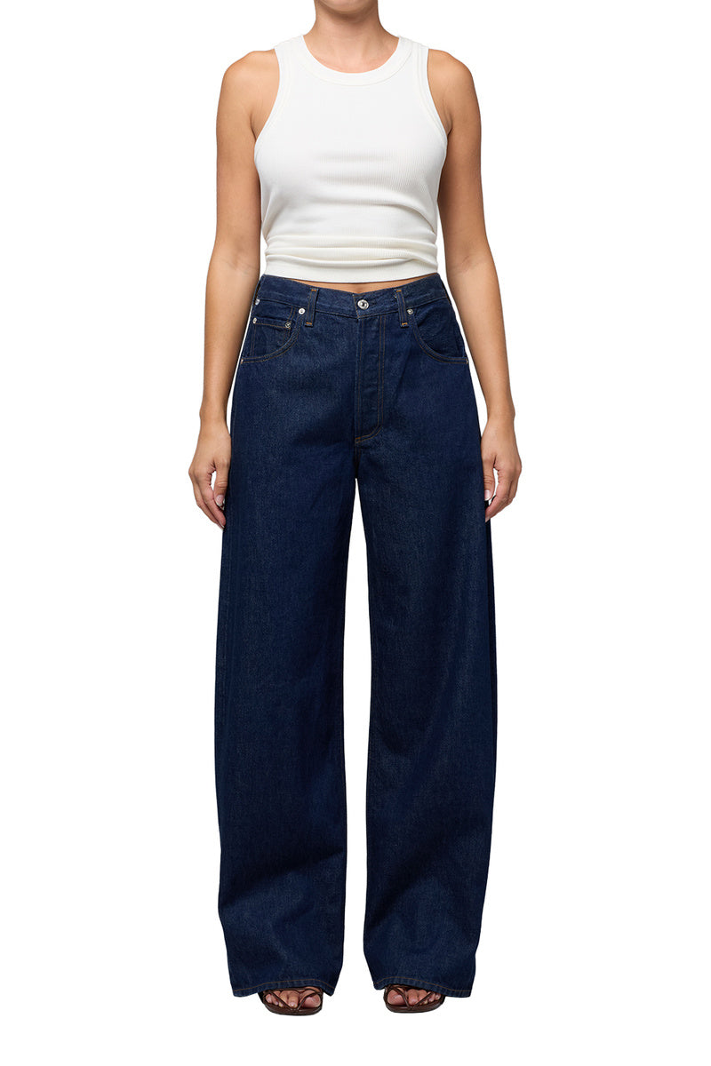 Citizens of Humanity Ayla Baggy jeans in Amherst dark indigo rinse.