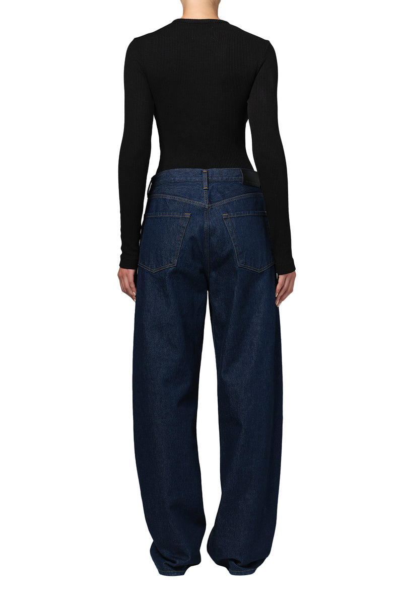 Citizens of Humanity Ayla Baggy jeans in Amherst dark indigo rinse.
