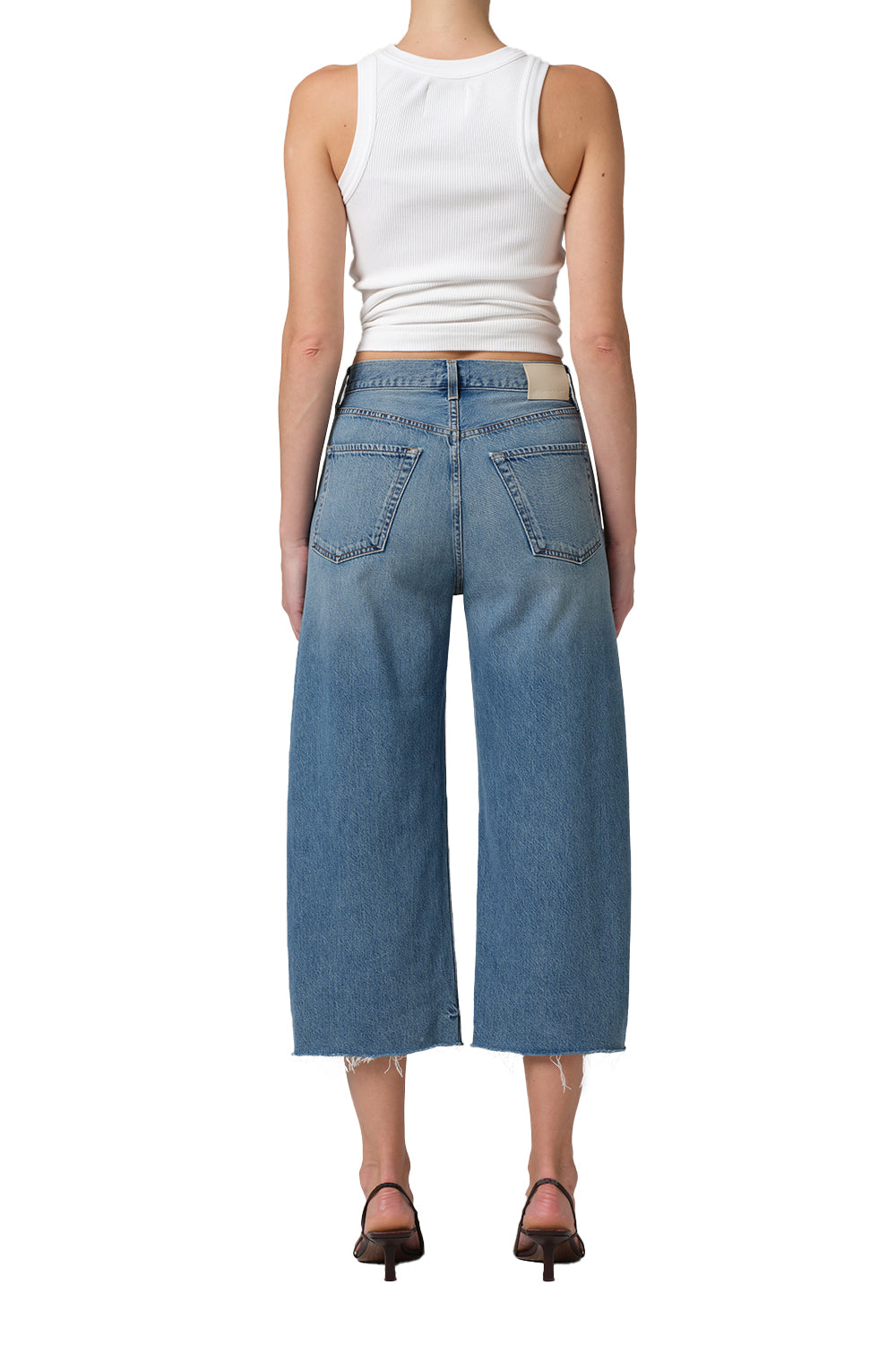 Ayla Raw Hem Crop - Telegraph