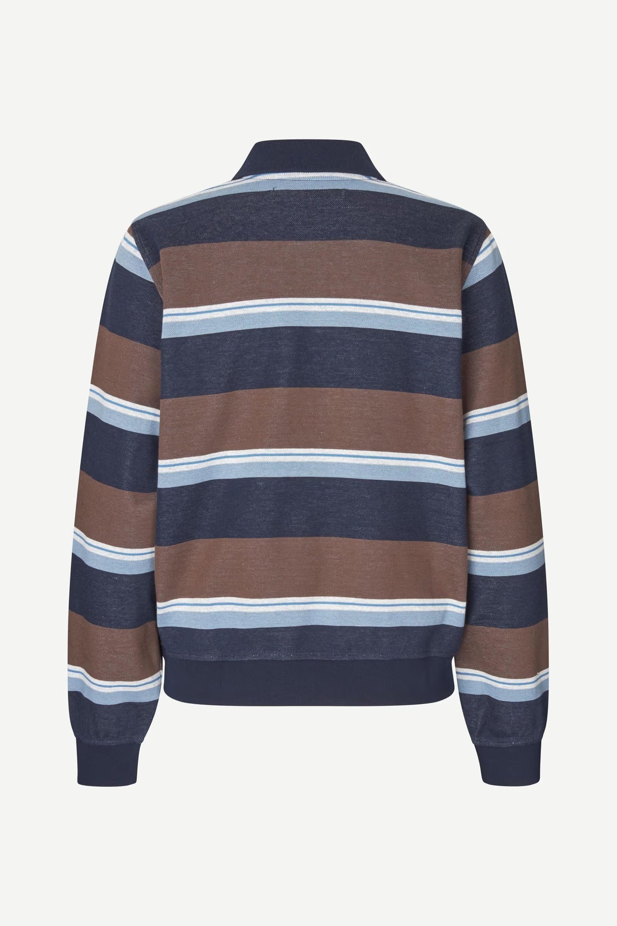Sadory Polo - Brown Blue Stripe