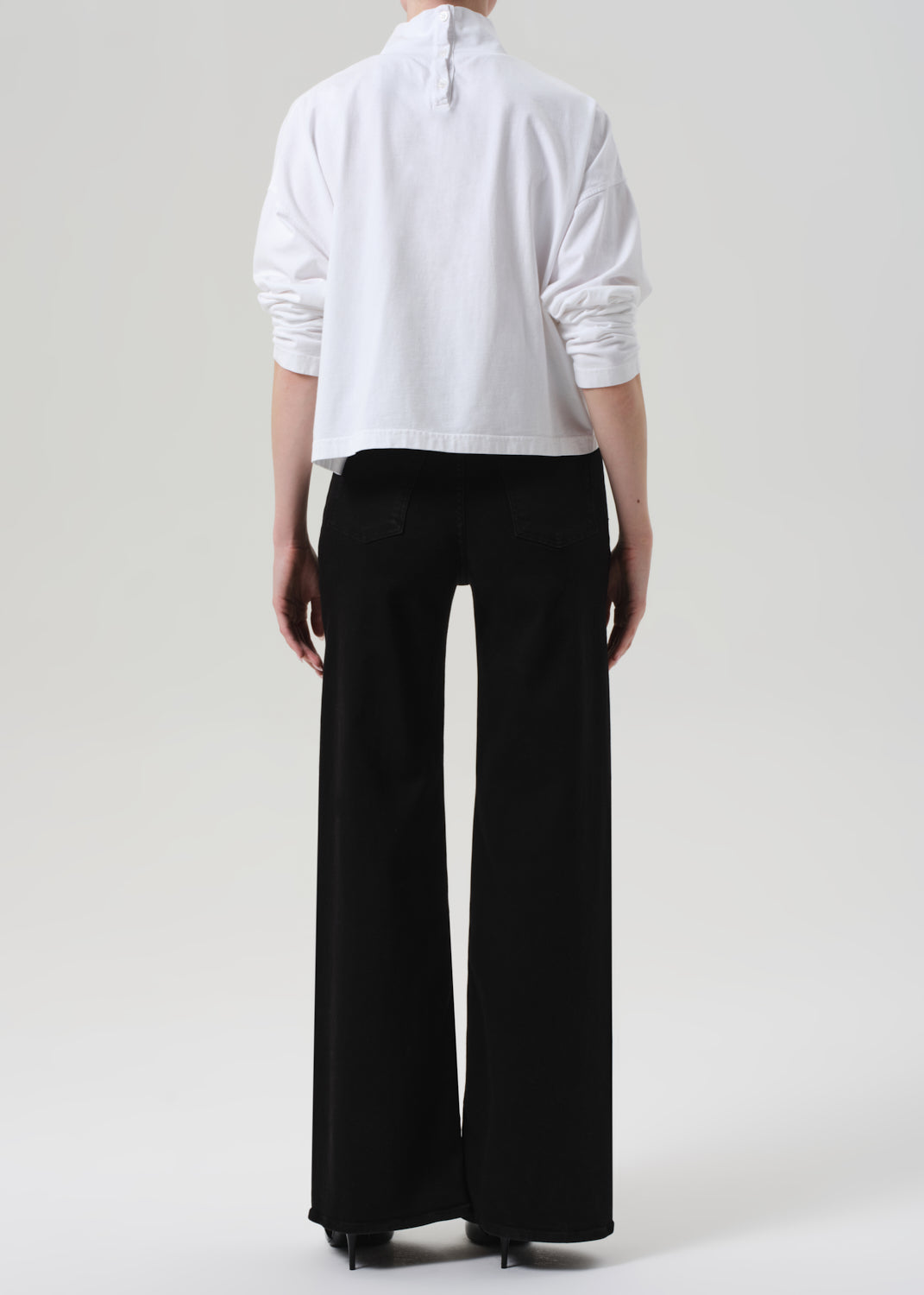 Lyra Long Wide Leg - Plush Black