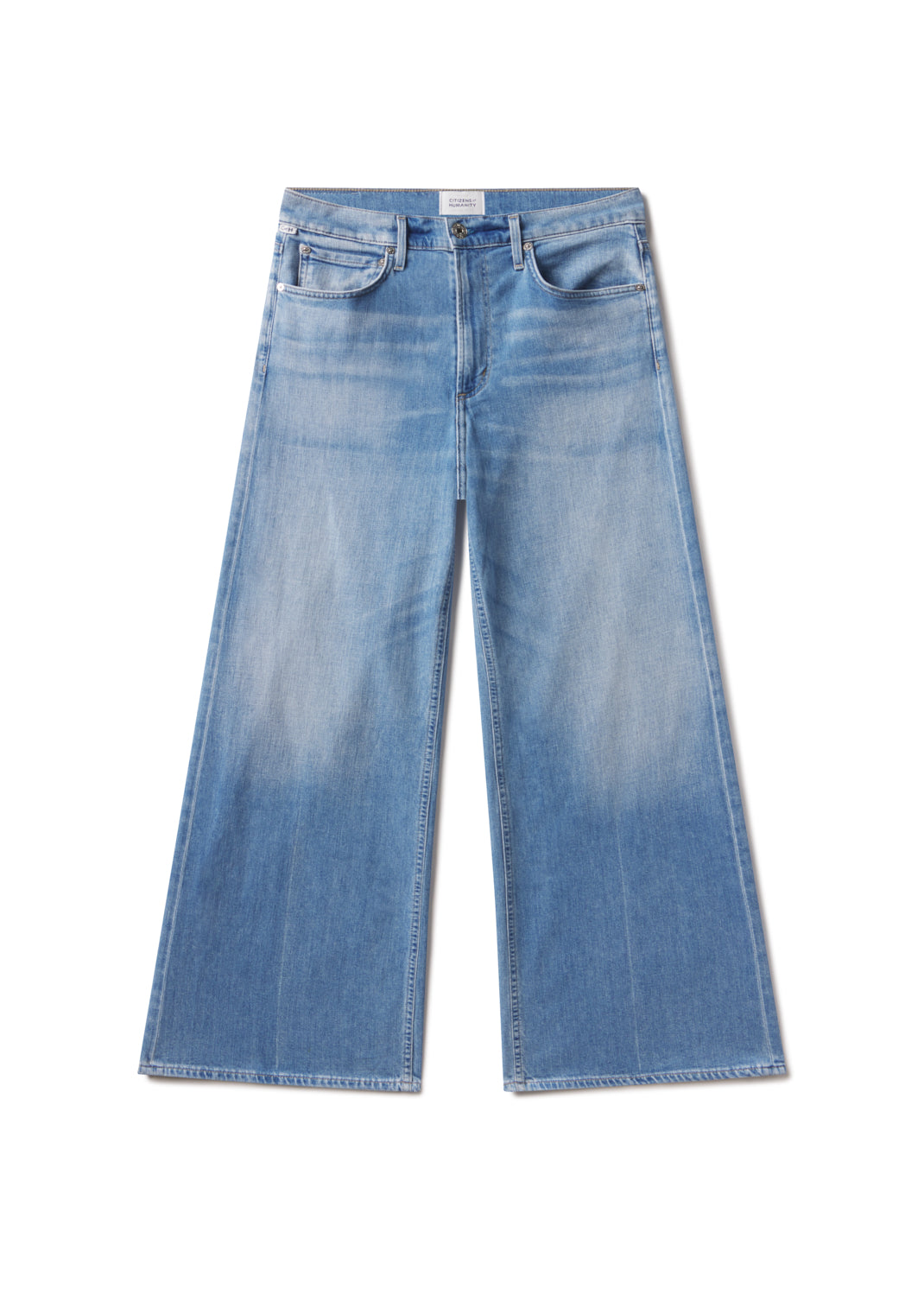 Lyra Wide Leg Long Jeans - Canopy | Regenerative Cotton Denim