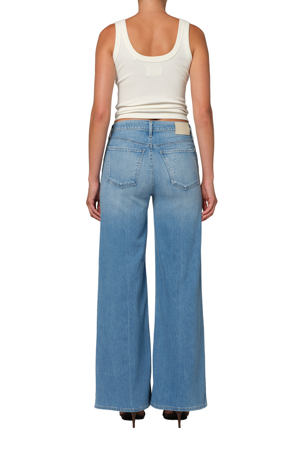 Lyra Wide Leg Long Jeans - Canopy | Regenerative Cotton Denim