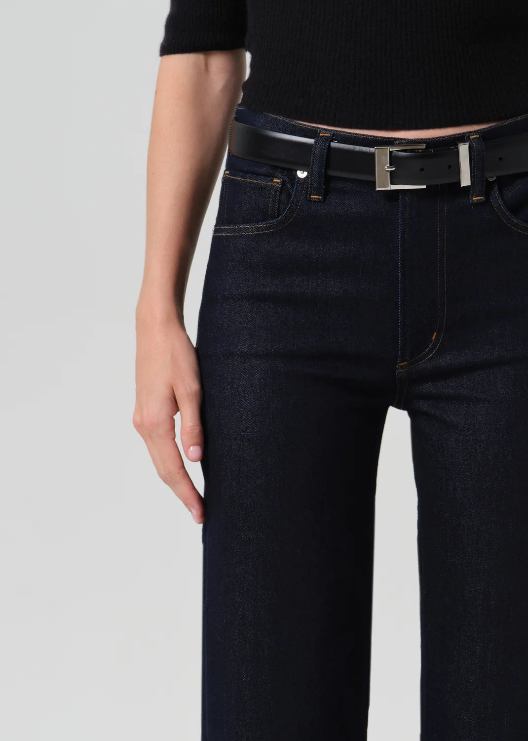 Palma Straight Clean Hem - Inky Rinse