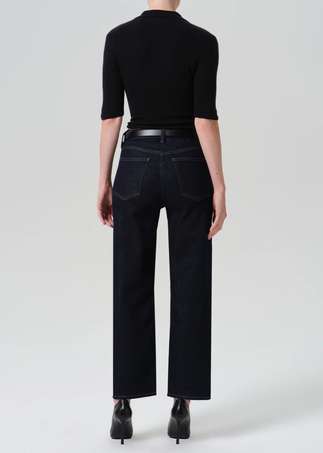 Palma Straight Clean Hem - Inky Rinse