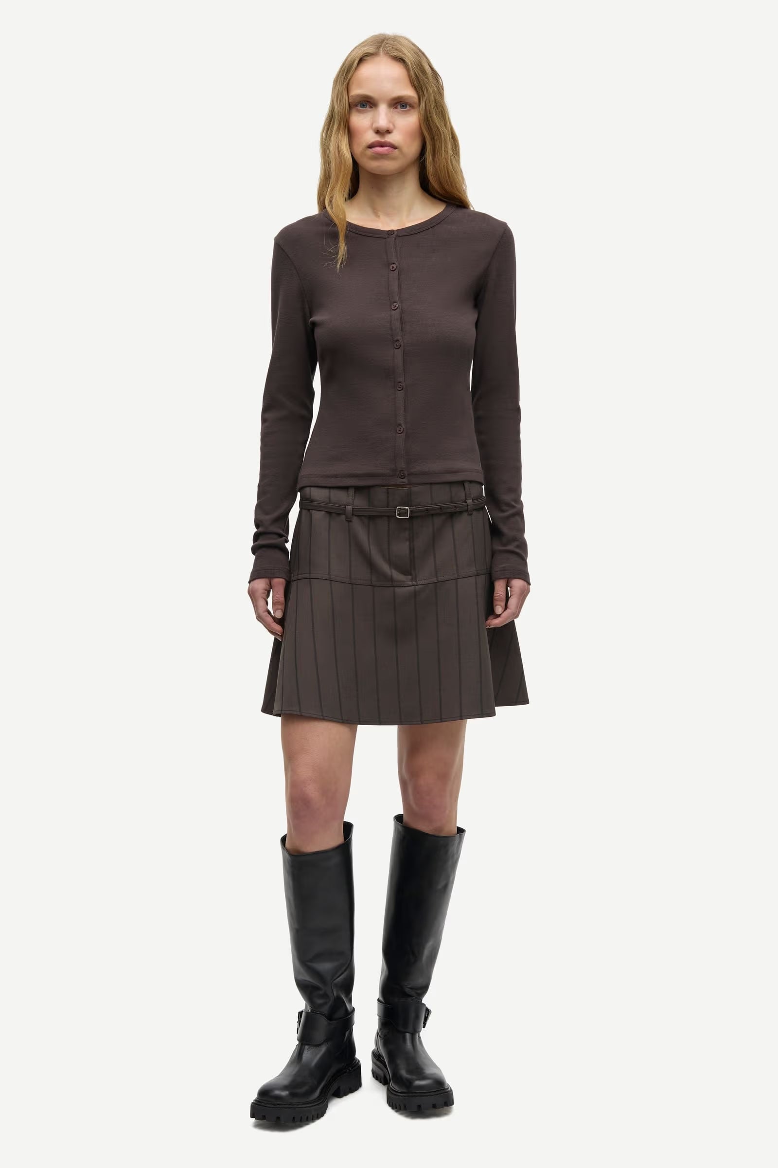 Saalexo Cardigan - Mulch