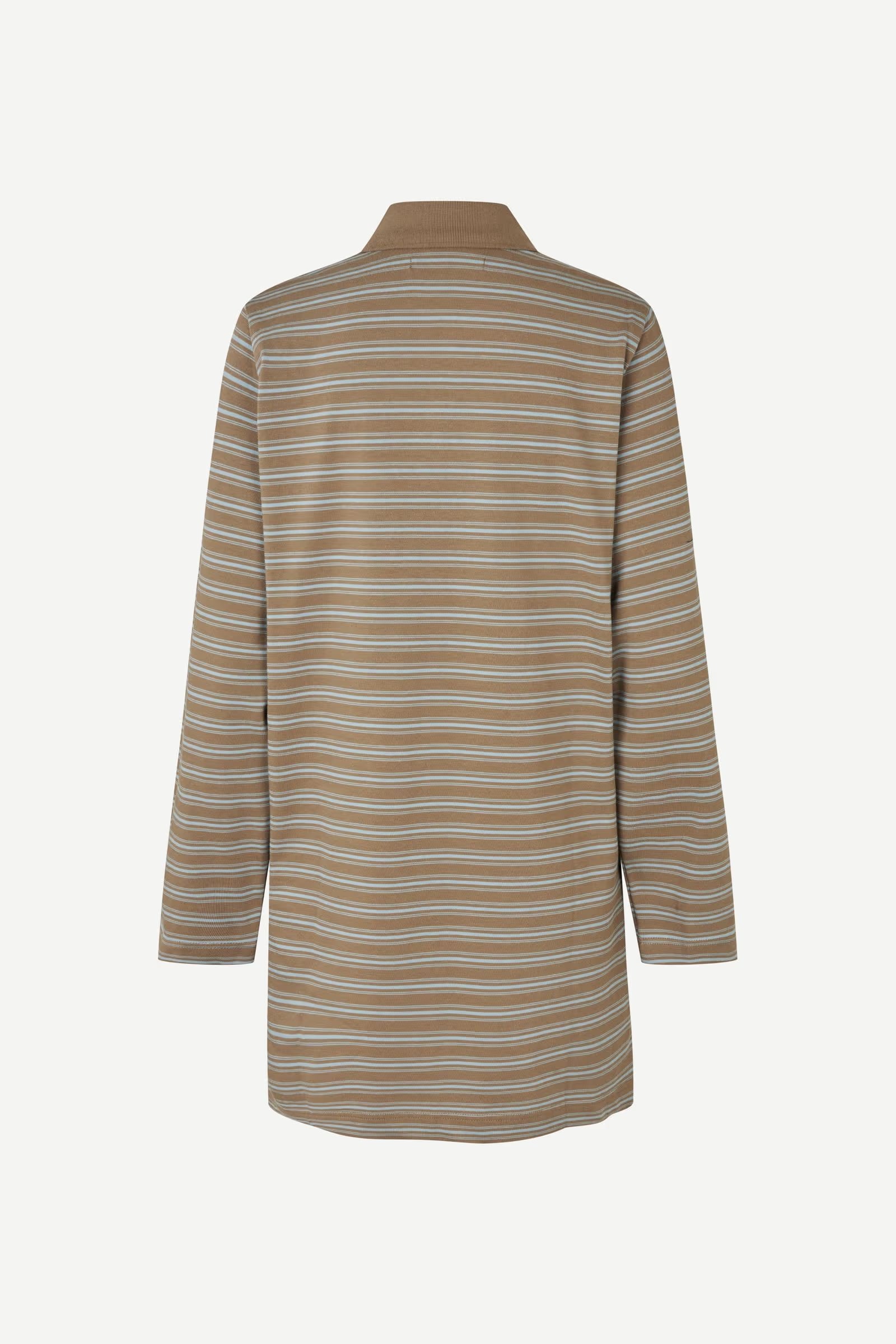 Sadover Long Sleeve Dress - Lead Stripe
