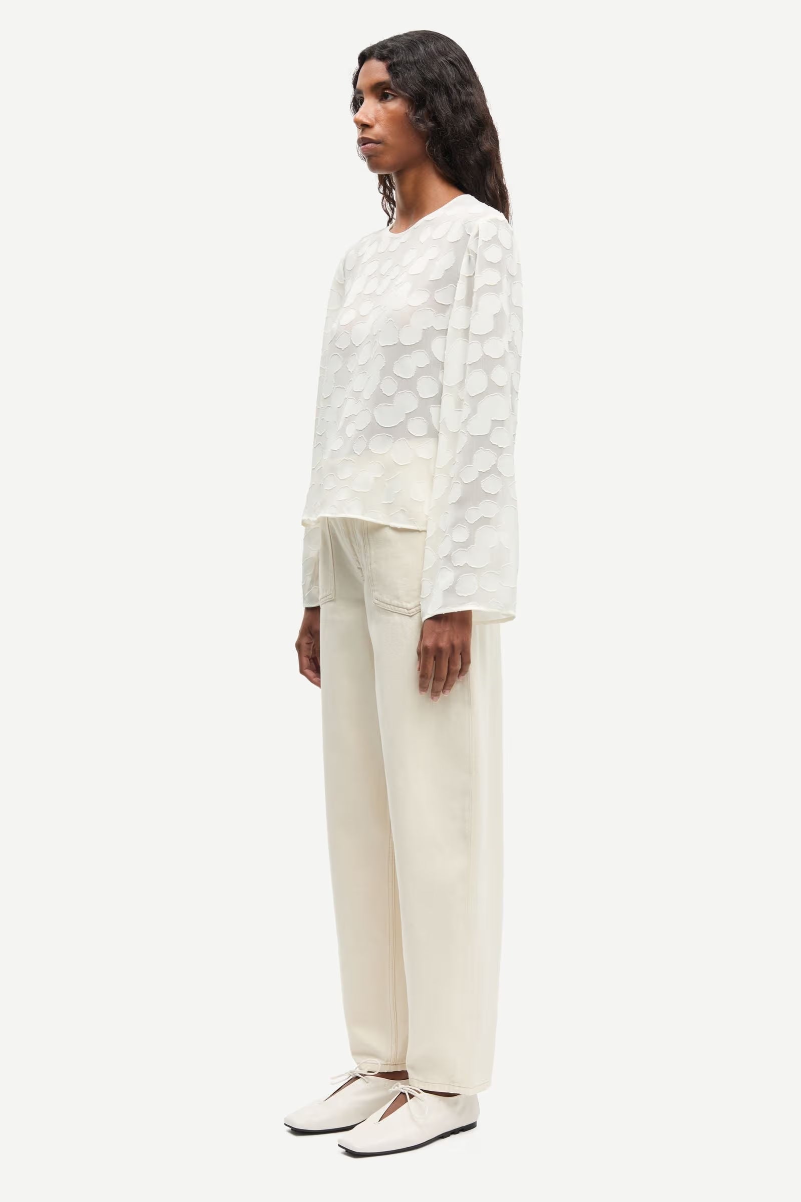 Samadda Long Sleeve Top - Egret
