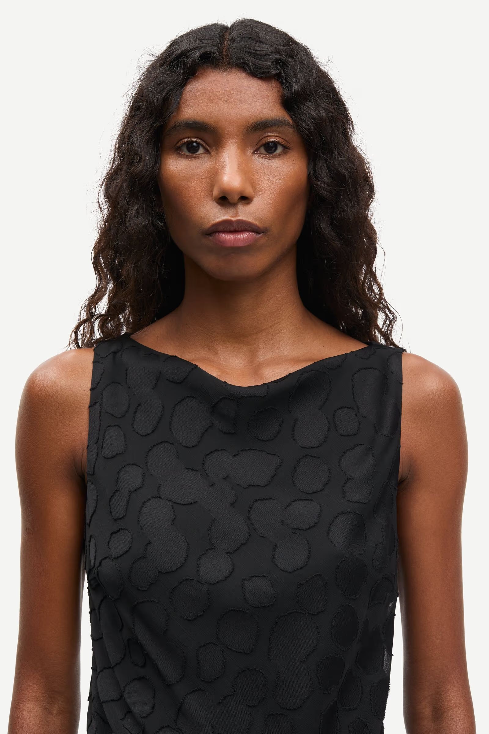 Satina Short Dress - Black