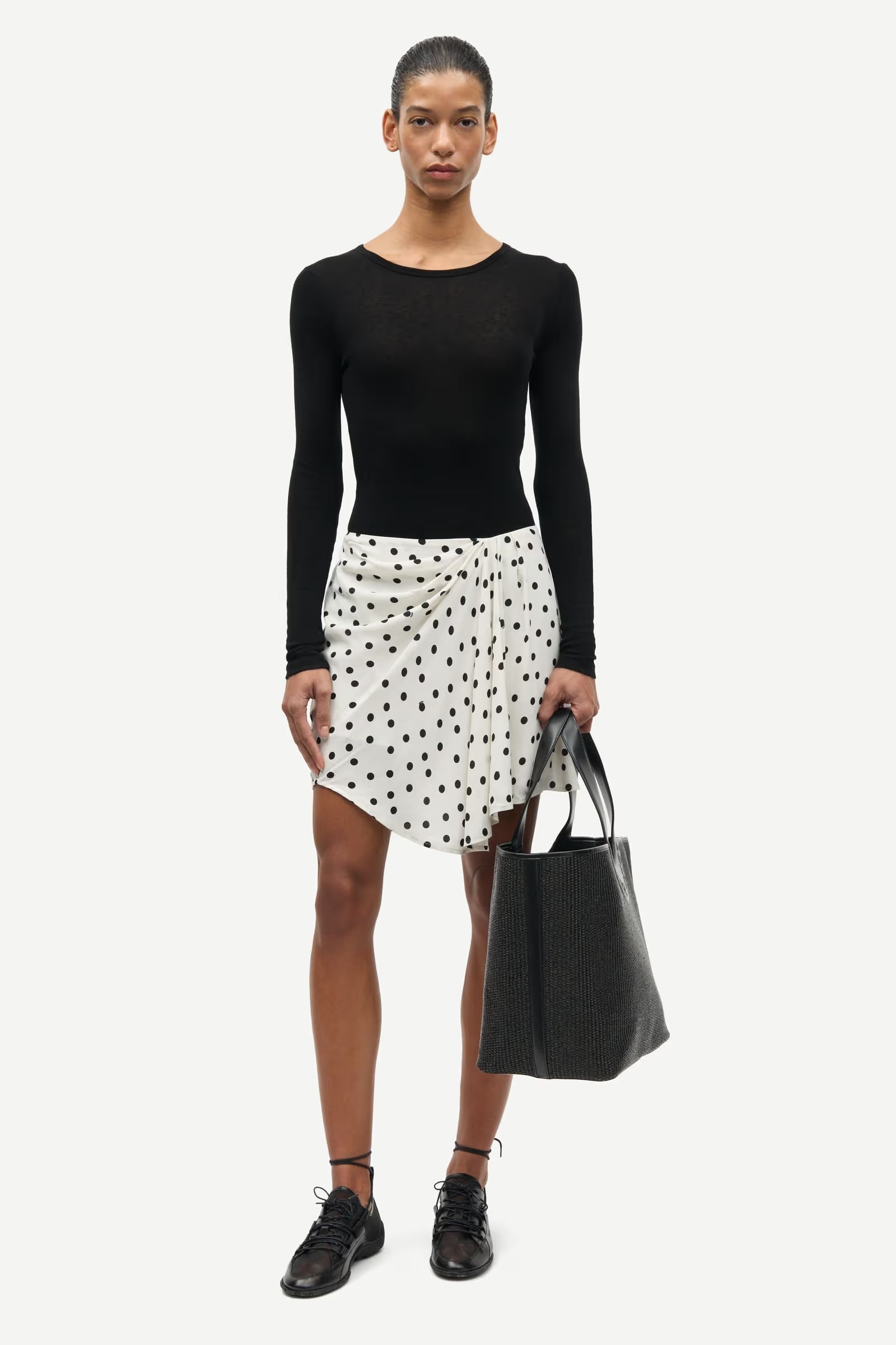 Saiben Skirt - Drifting Dots Egret