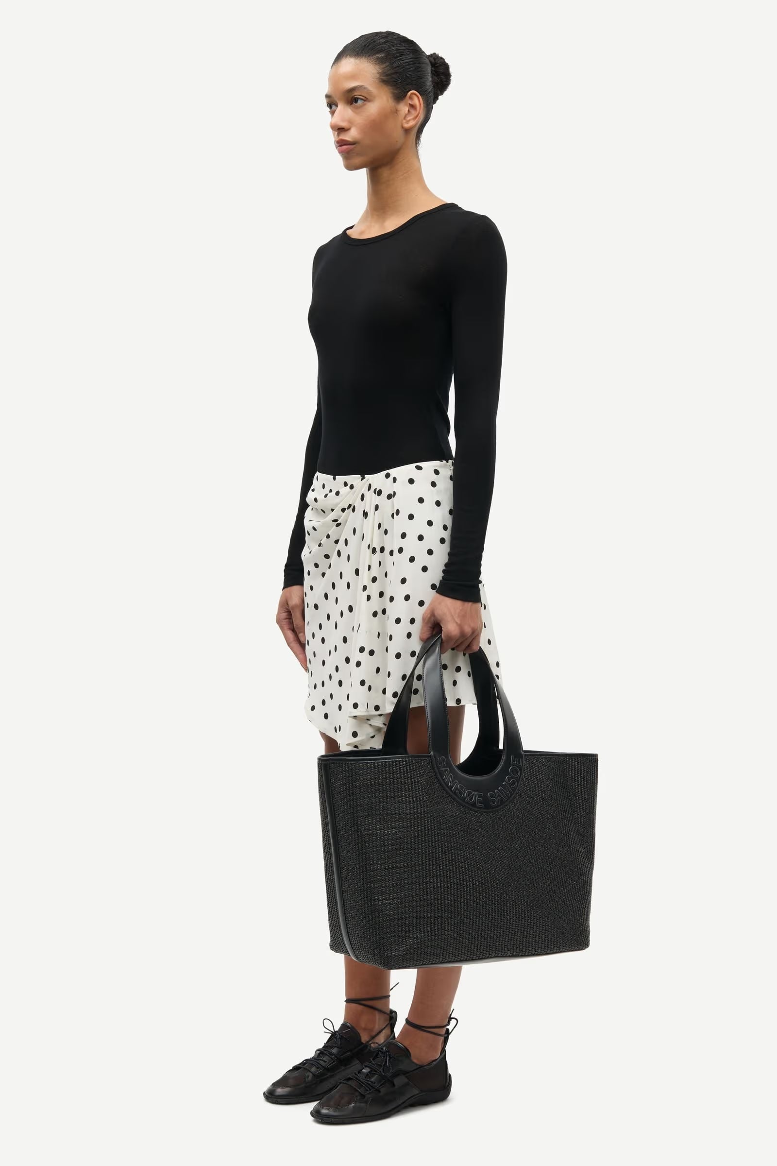 Saiben Skirt - Drifting Dots Egret