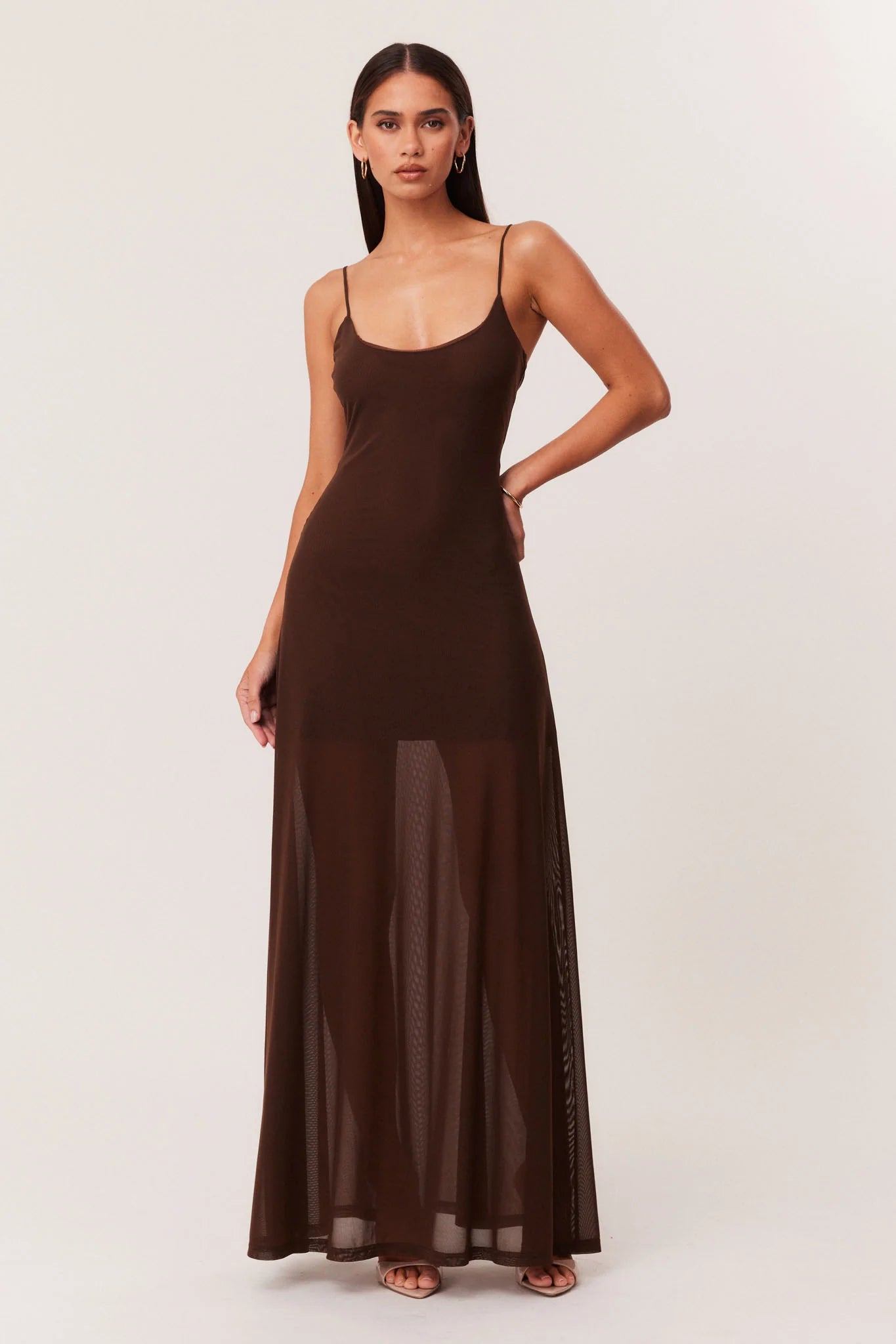 Alessandra Maxi Dress - Chocolate