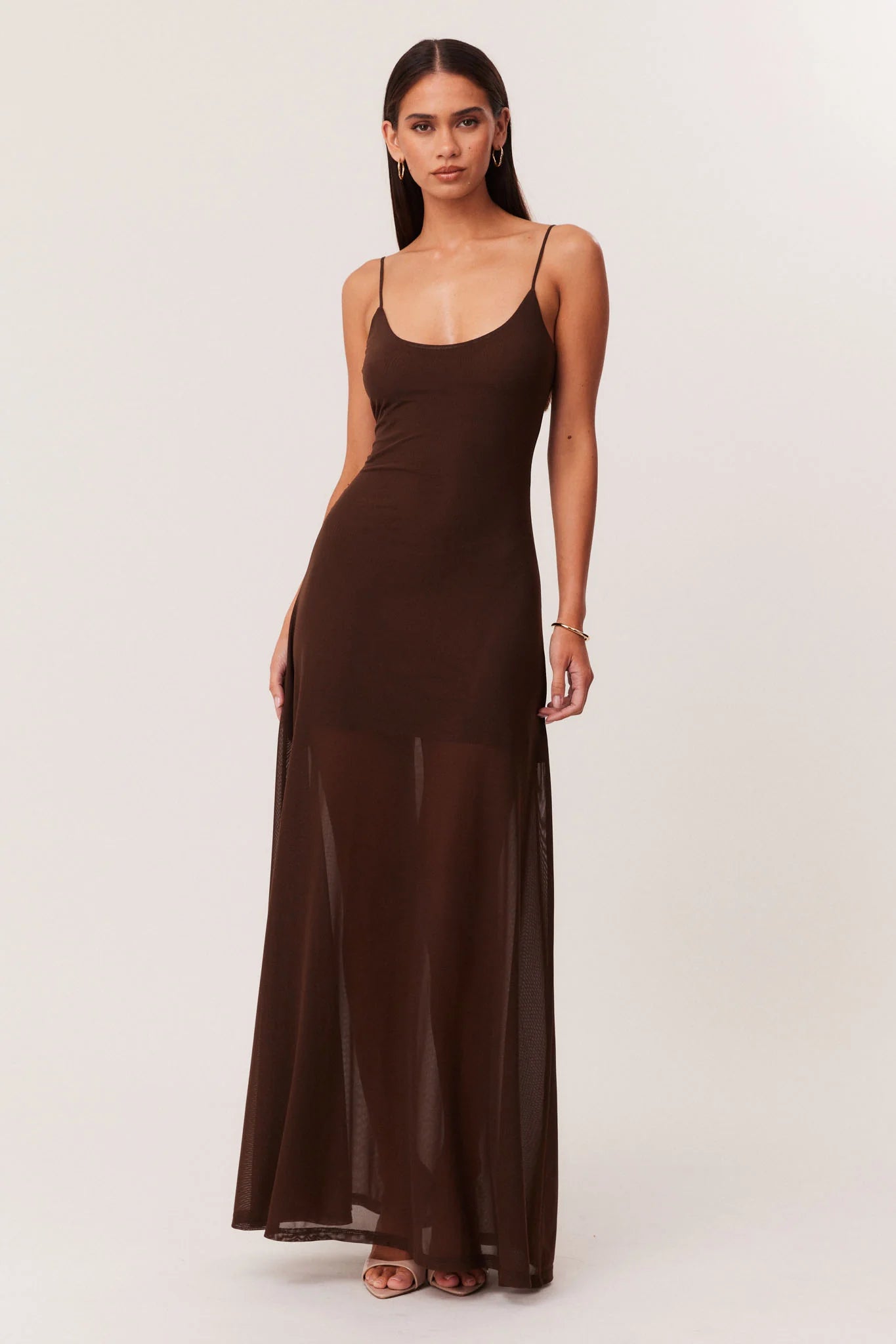 Alessandra Maxi Dress - Chocolate