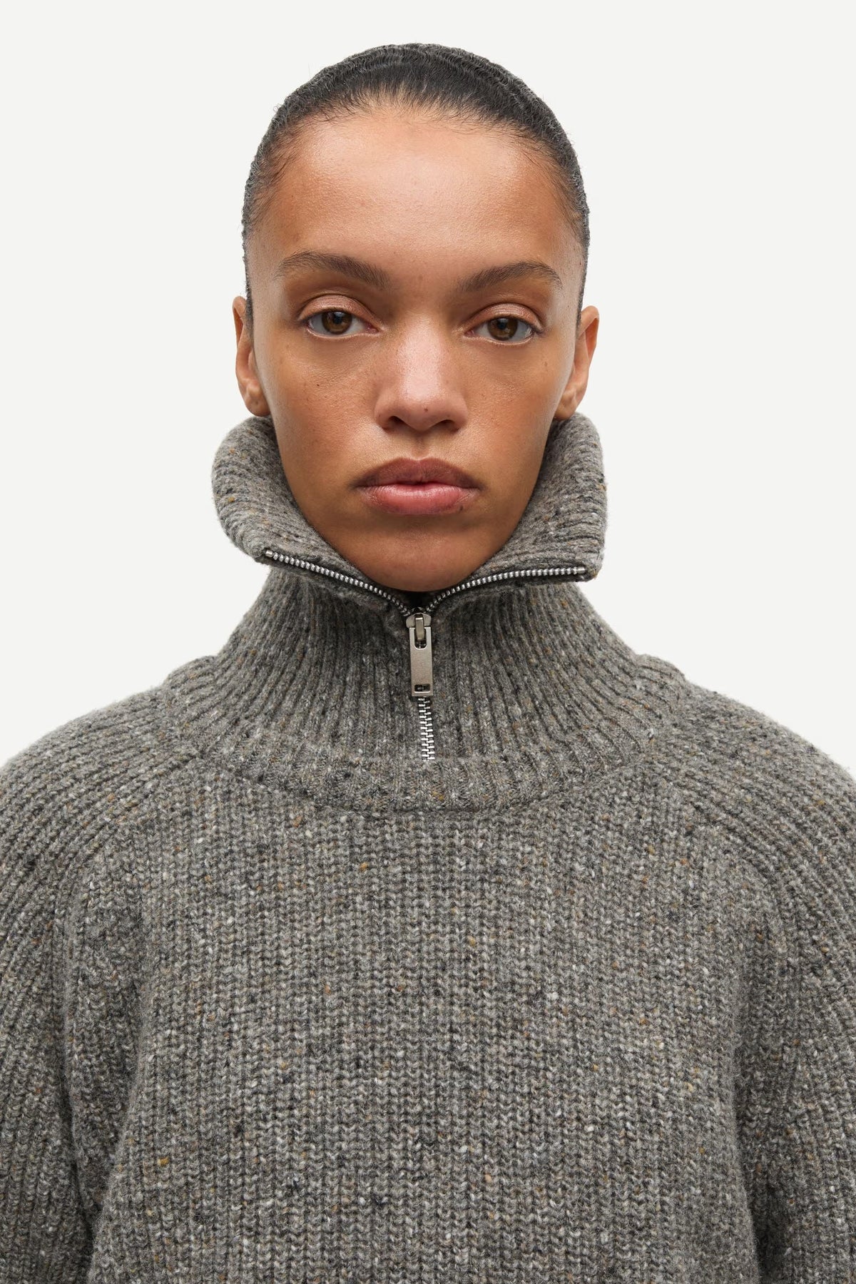 Saamandy Turtleneck - Lead Grey Mel