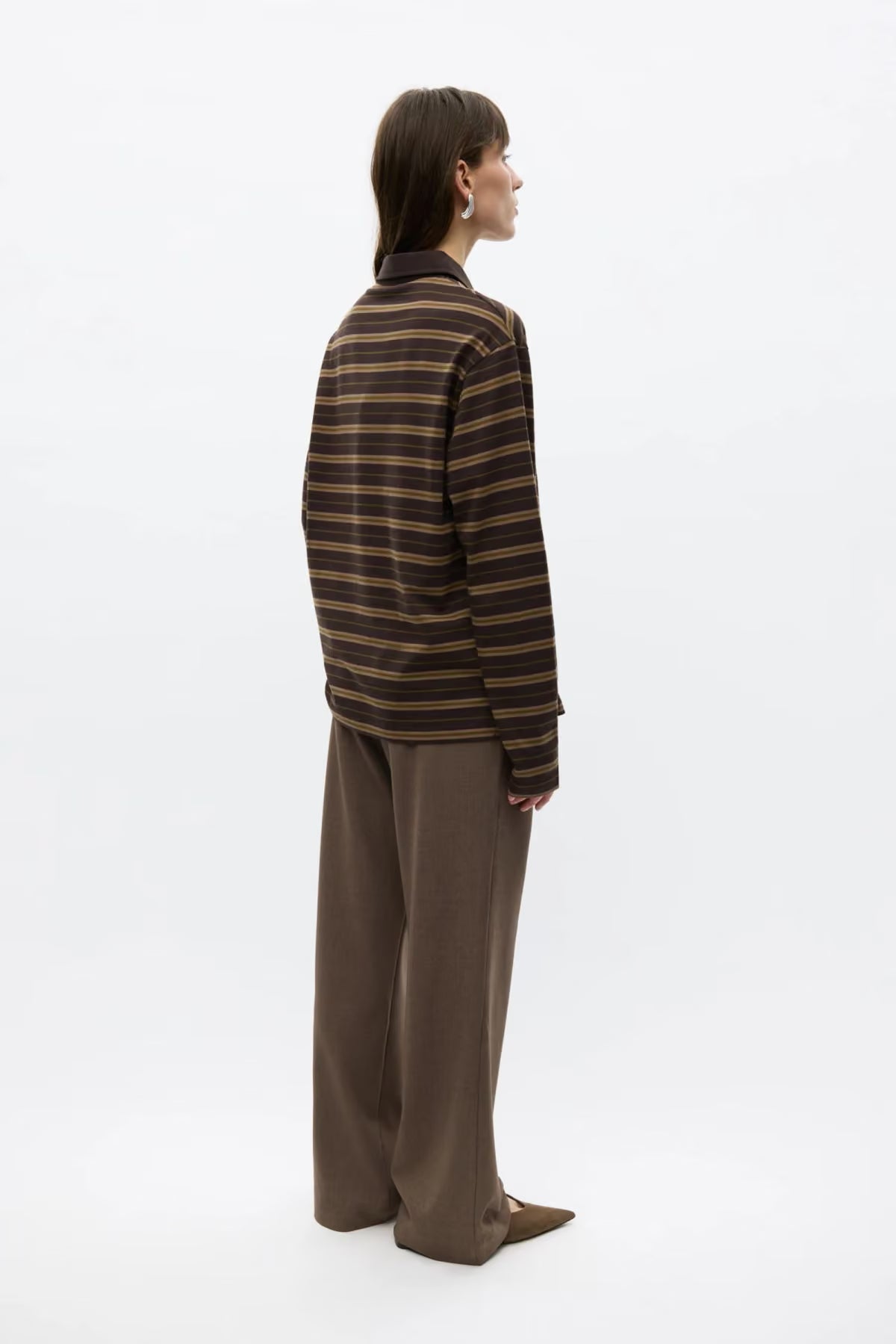 Enkulla LS Polo - Olive Torte Stripe
