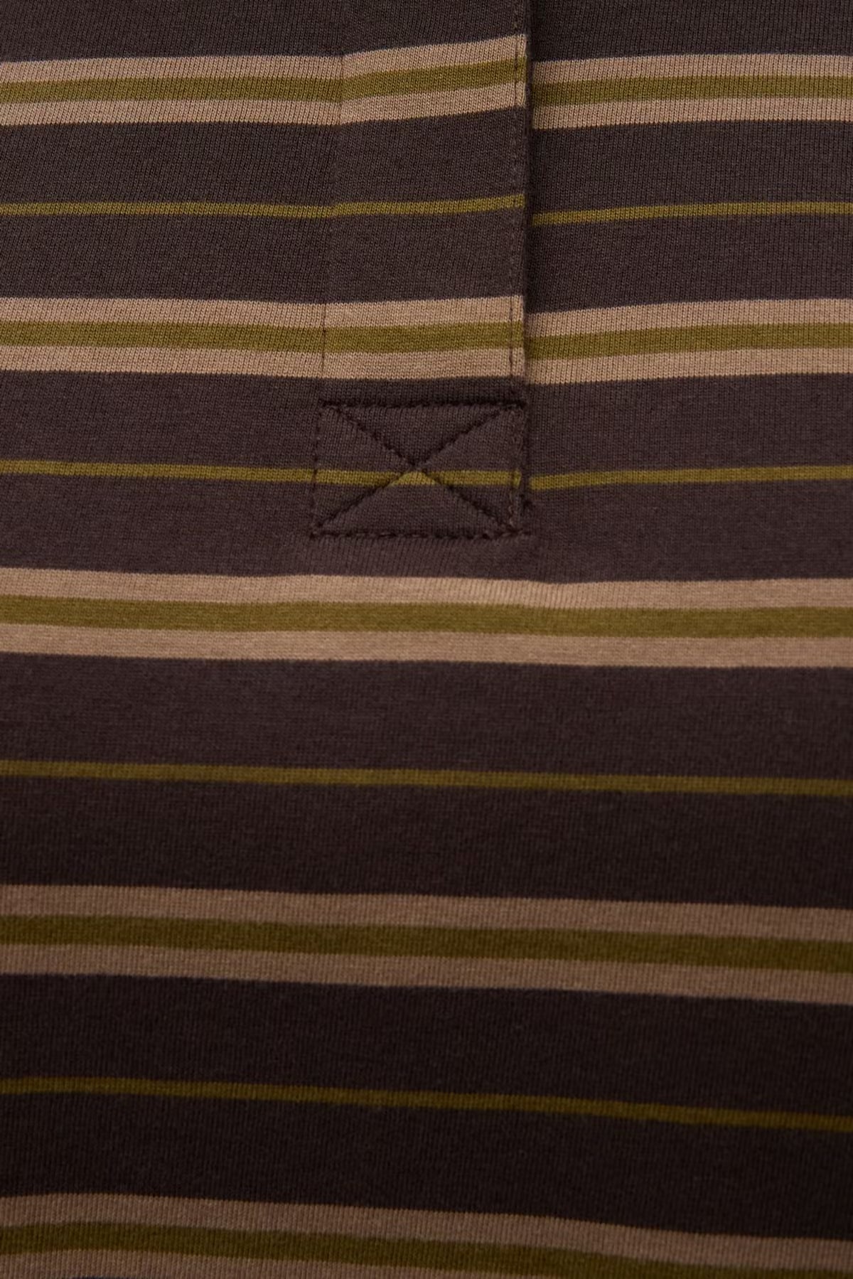 Enkulla LS Polo - Olive Torte Stripe