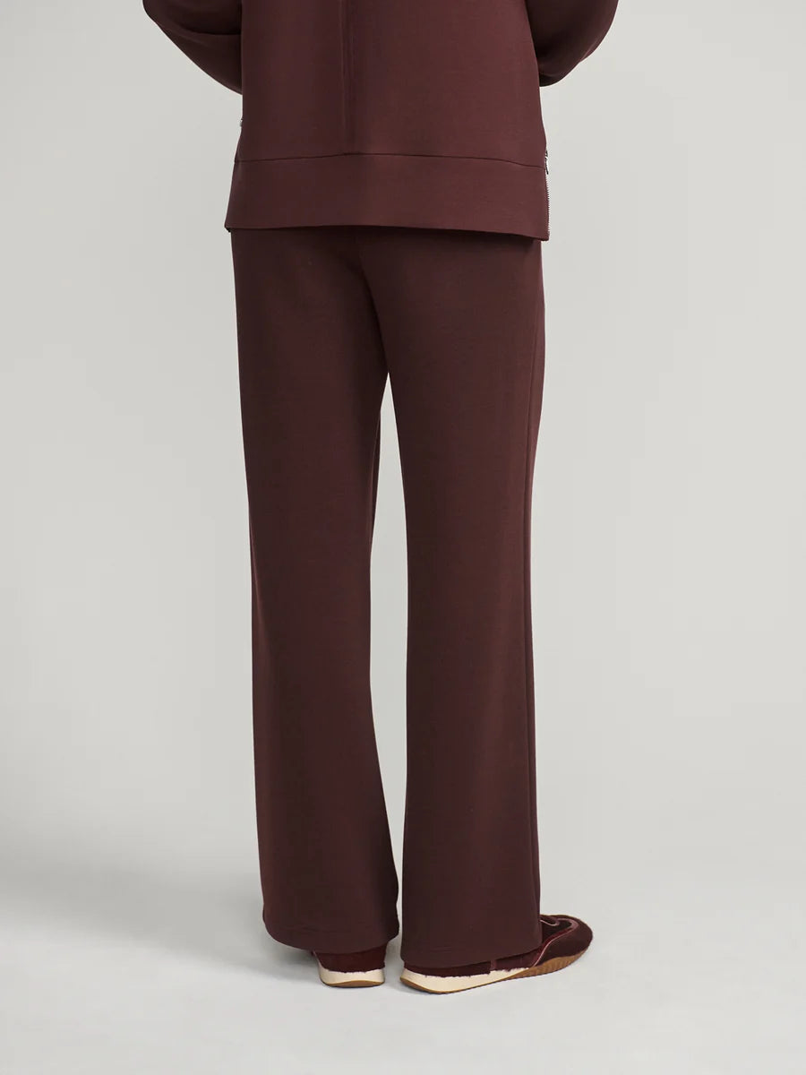 The Wide Leg Pant 30" - Deep Mahogany