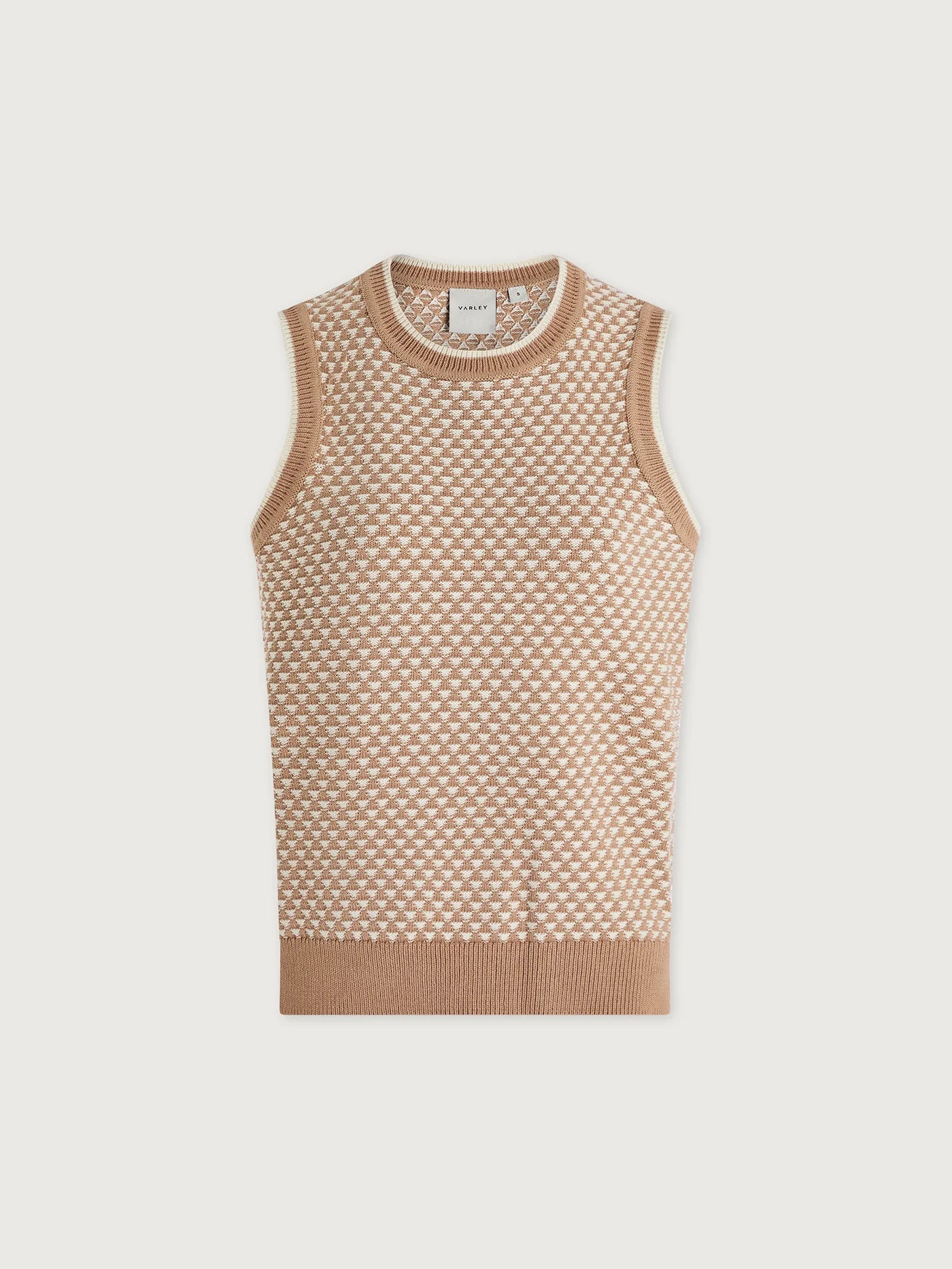 Jenson Stitch Knit Tank - Light Taupe