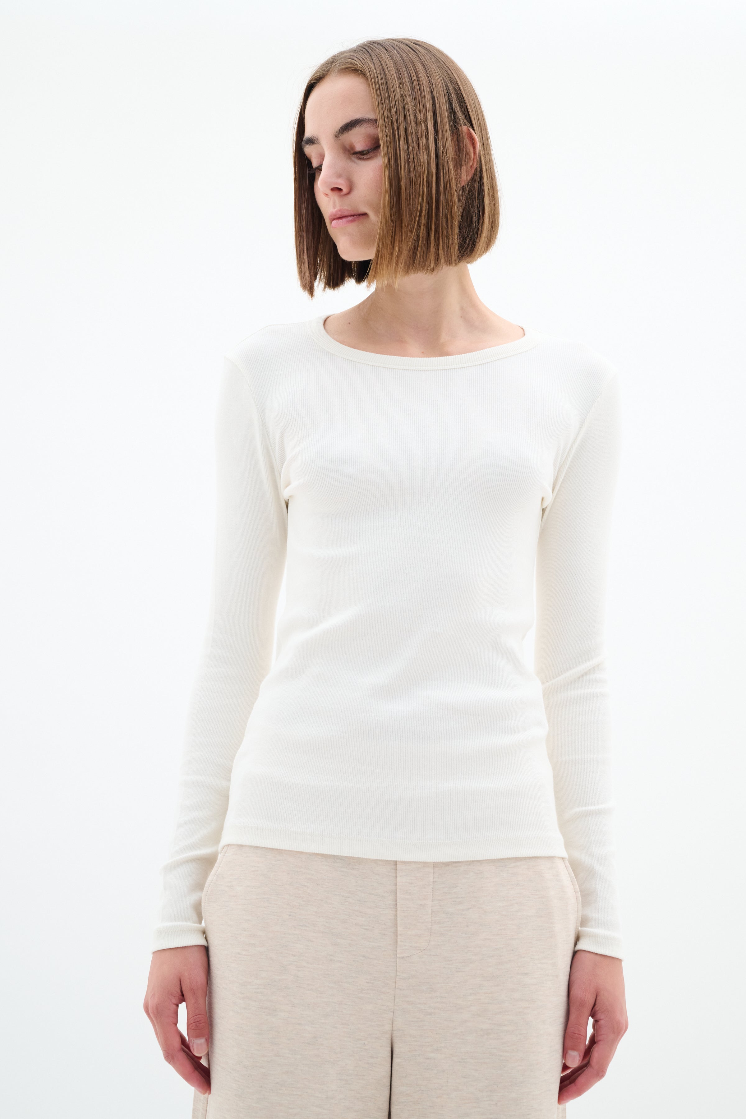 Lolah Base Long Sleeve - Whisper White
