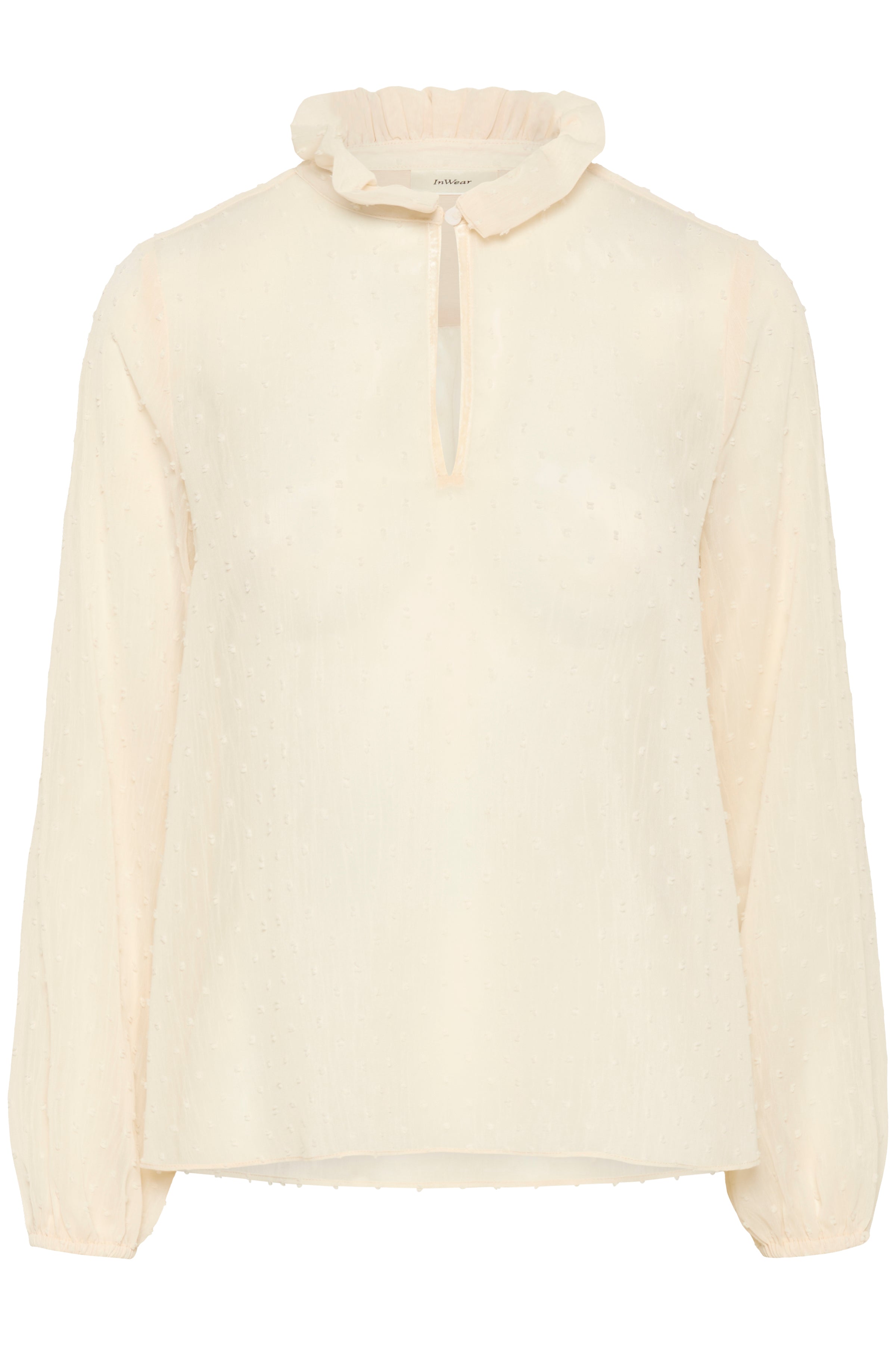 cream blouse long sleeve