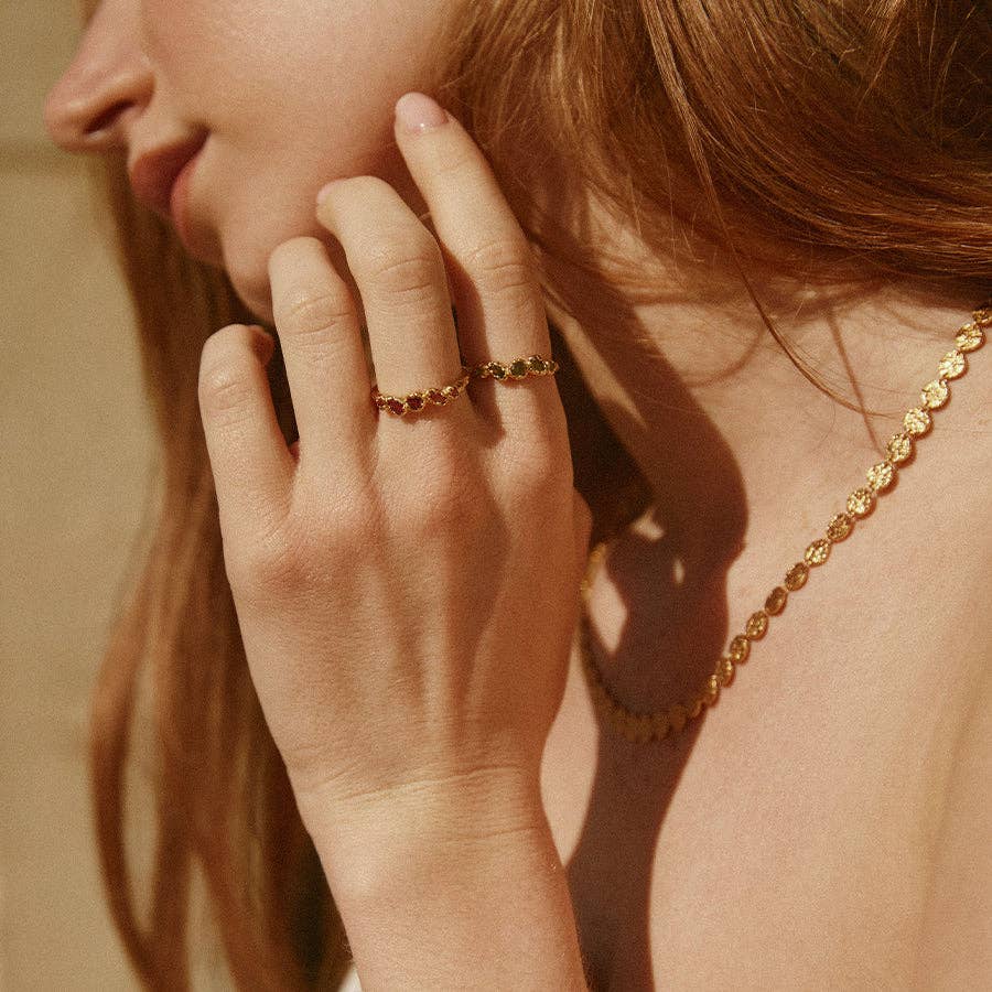 Koré Green Ring - Gold