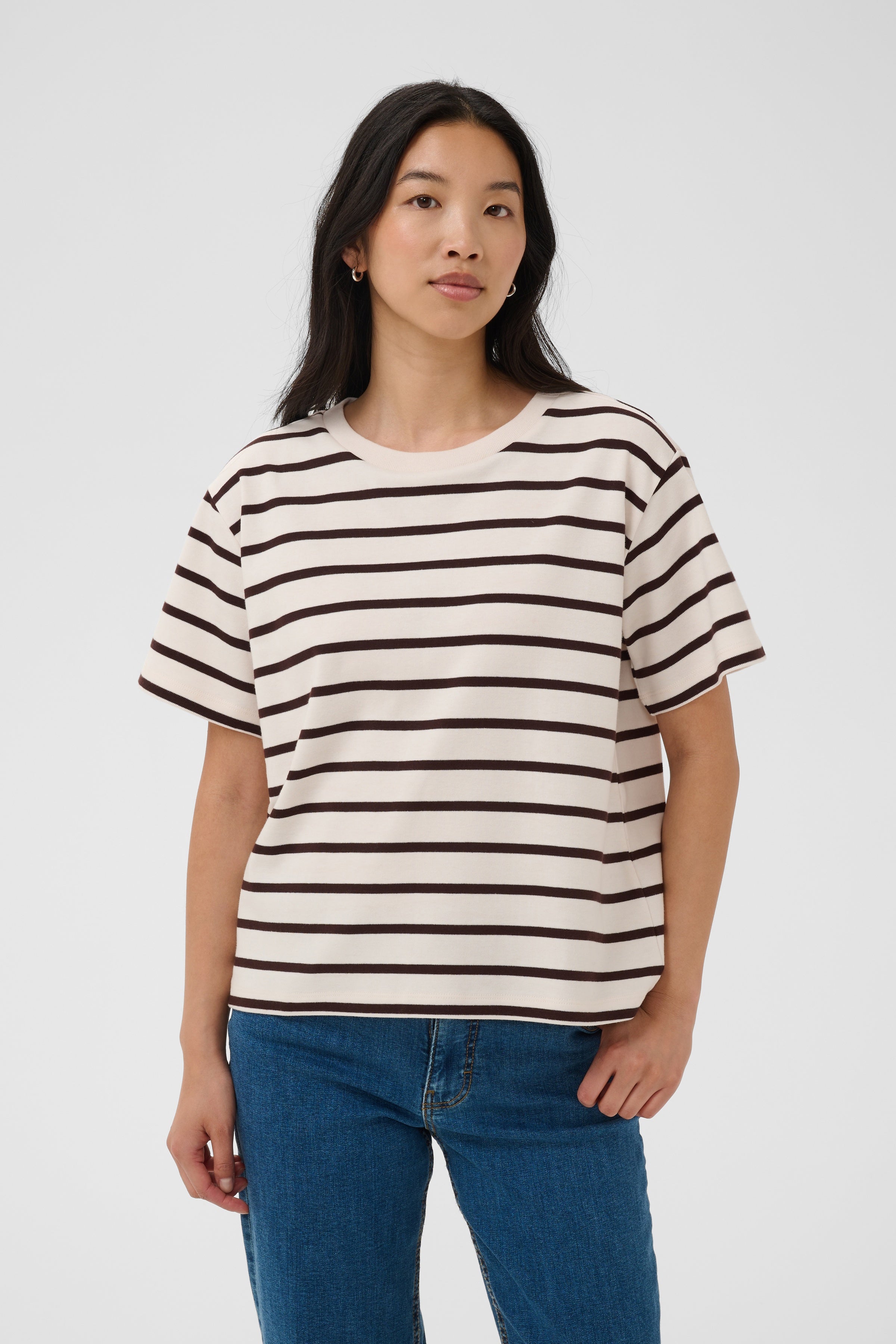 Anne T-shirt - Mole Stripe