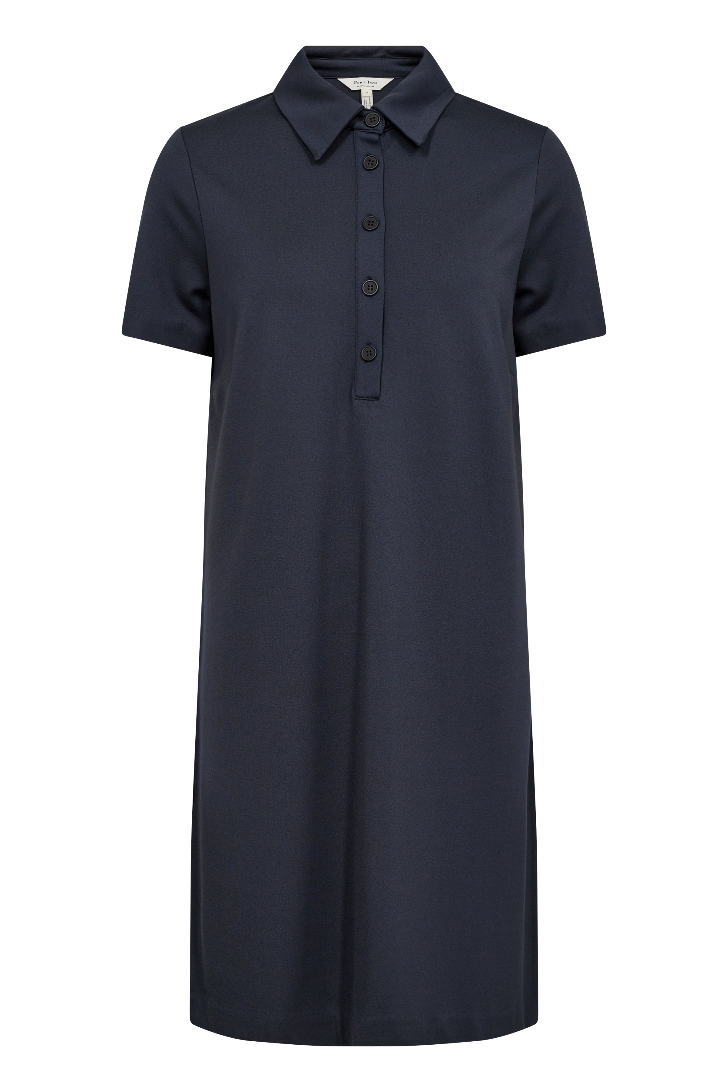 Part Two Elivia Polo Dress - Dark Navy | EcoVero Shift Dress