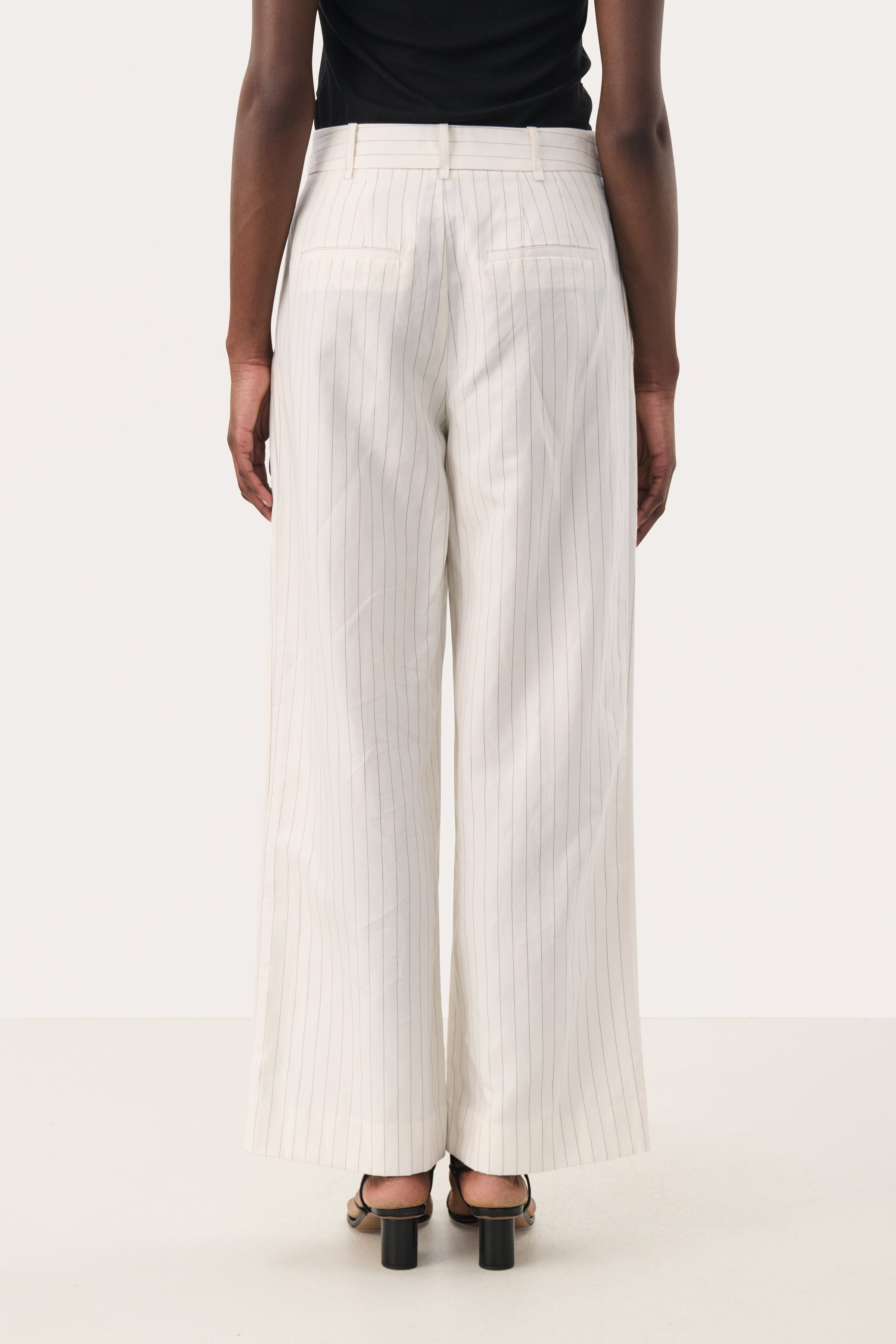 Rabia Trouser - Whitecap Gray Stripe