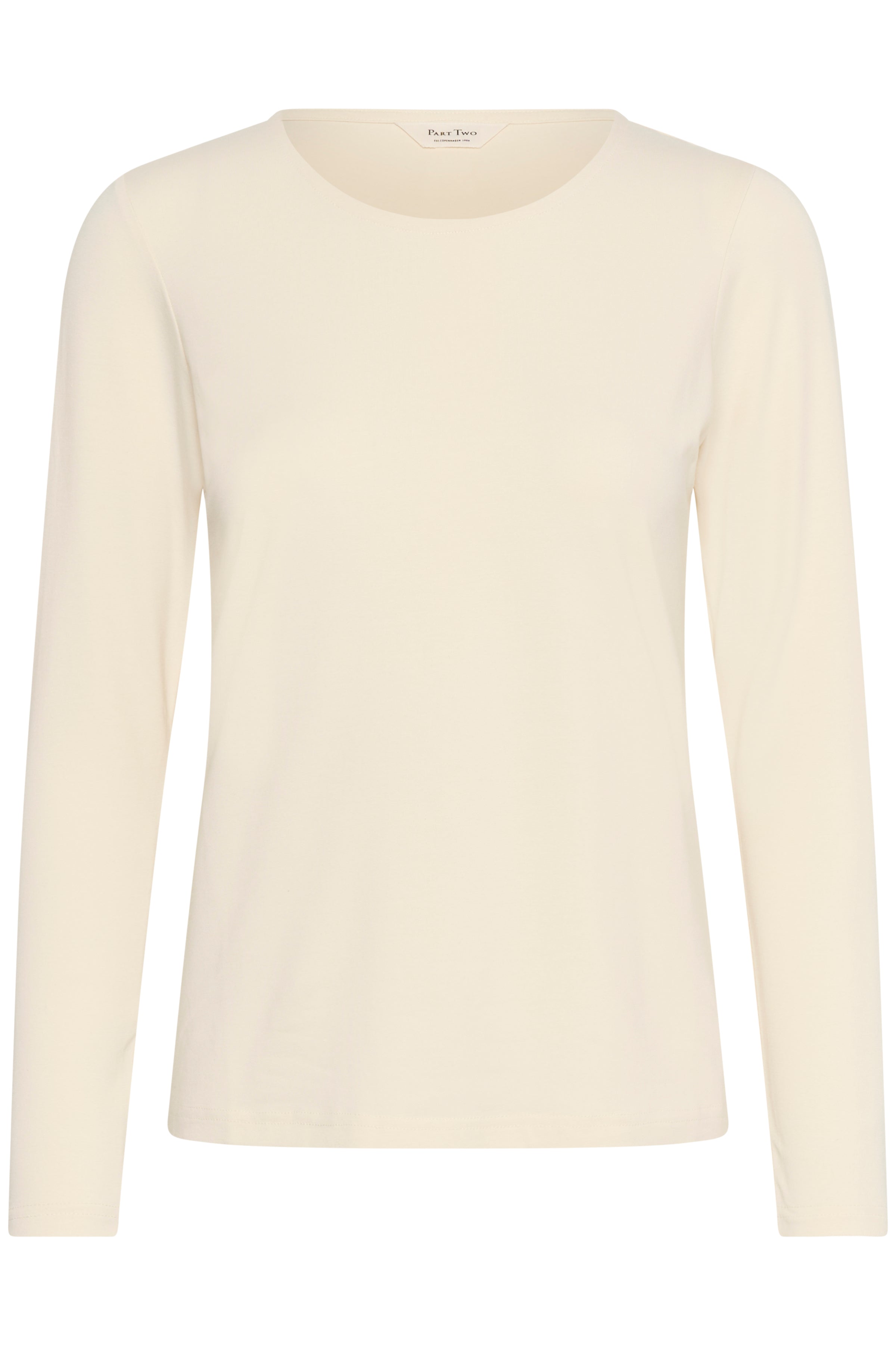 Part Two Nemajas long sleeve t-shirt in Whitecap Gray soft modal blend