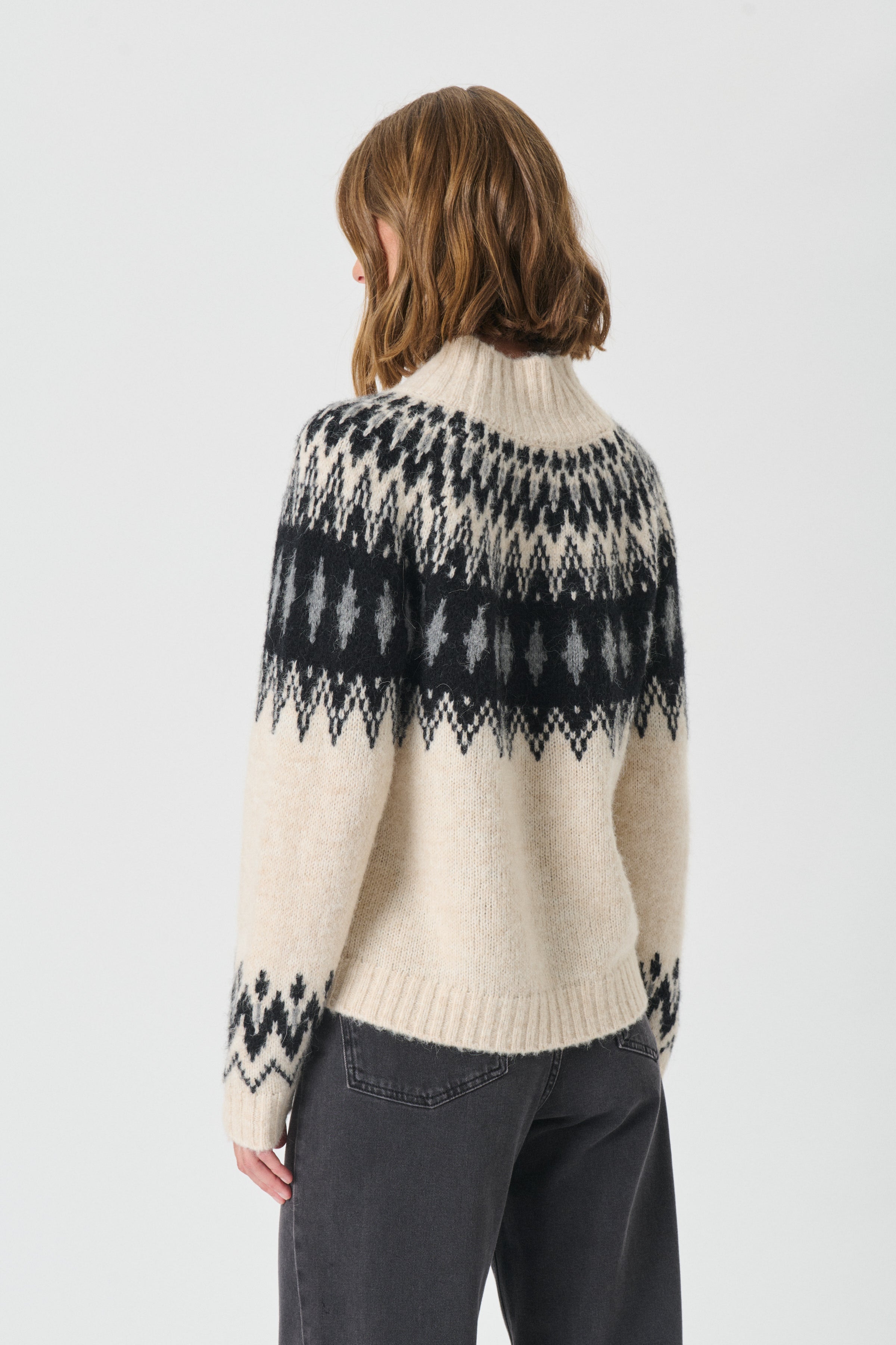 Venla Pullover - French Oak Melange Jaquard