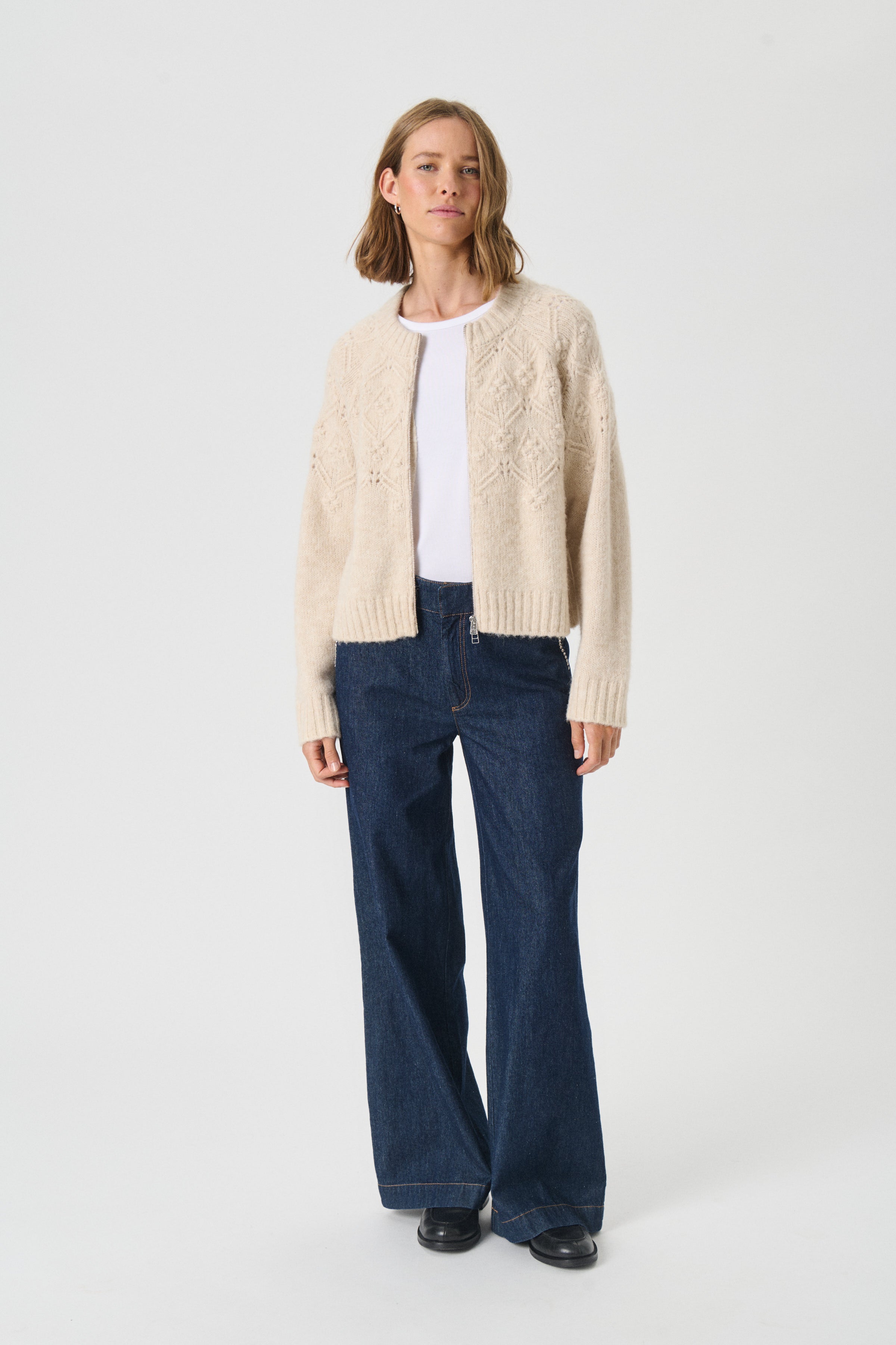Vernie Cardigan - French Oak Melange