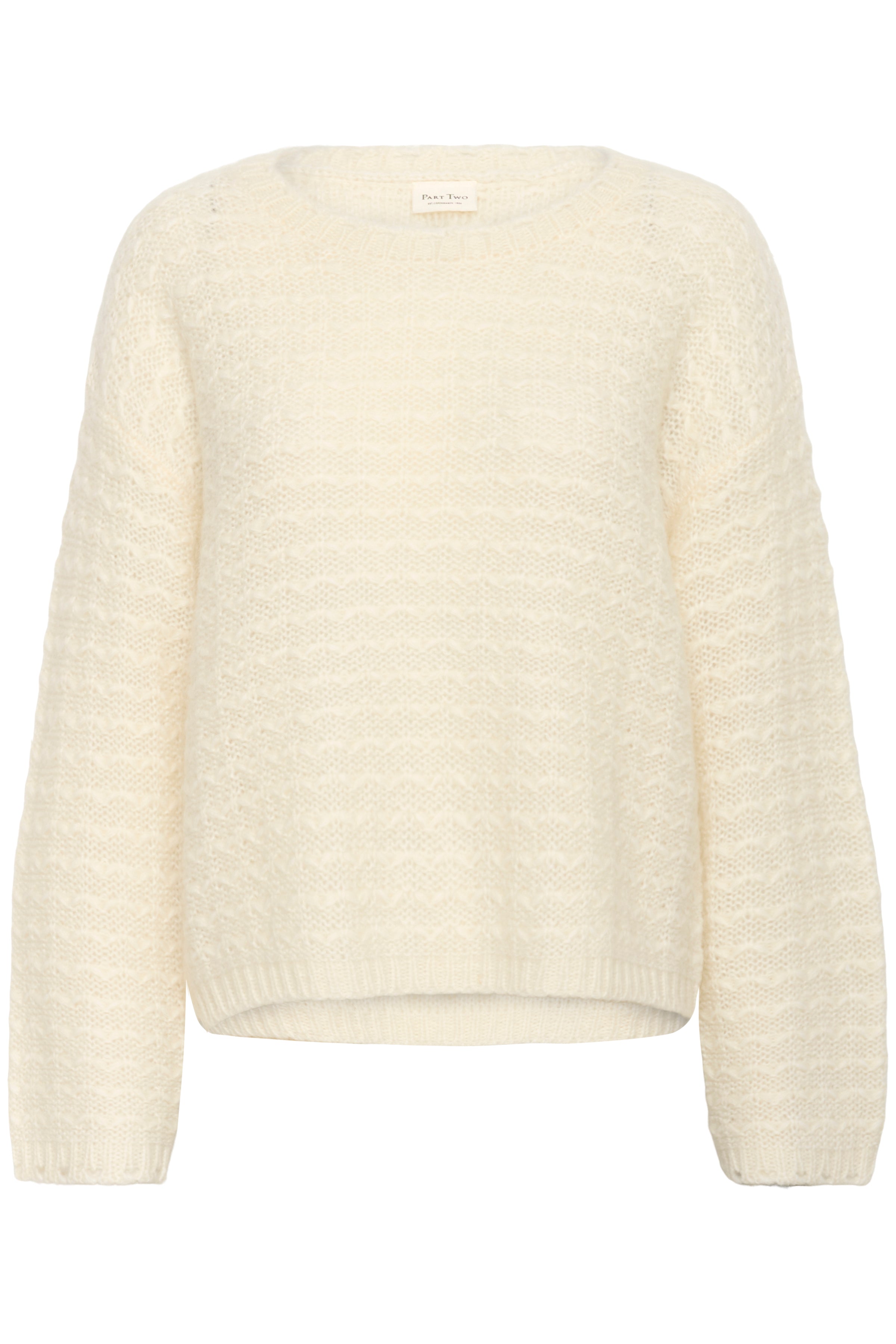 Part Two Zoey Pullover in Whisper White certified mohair wool blend