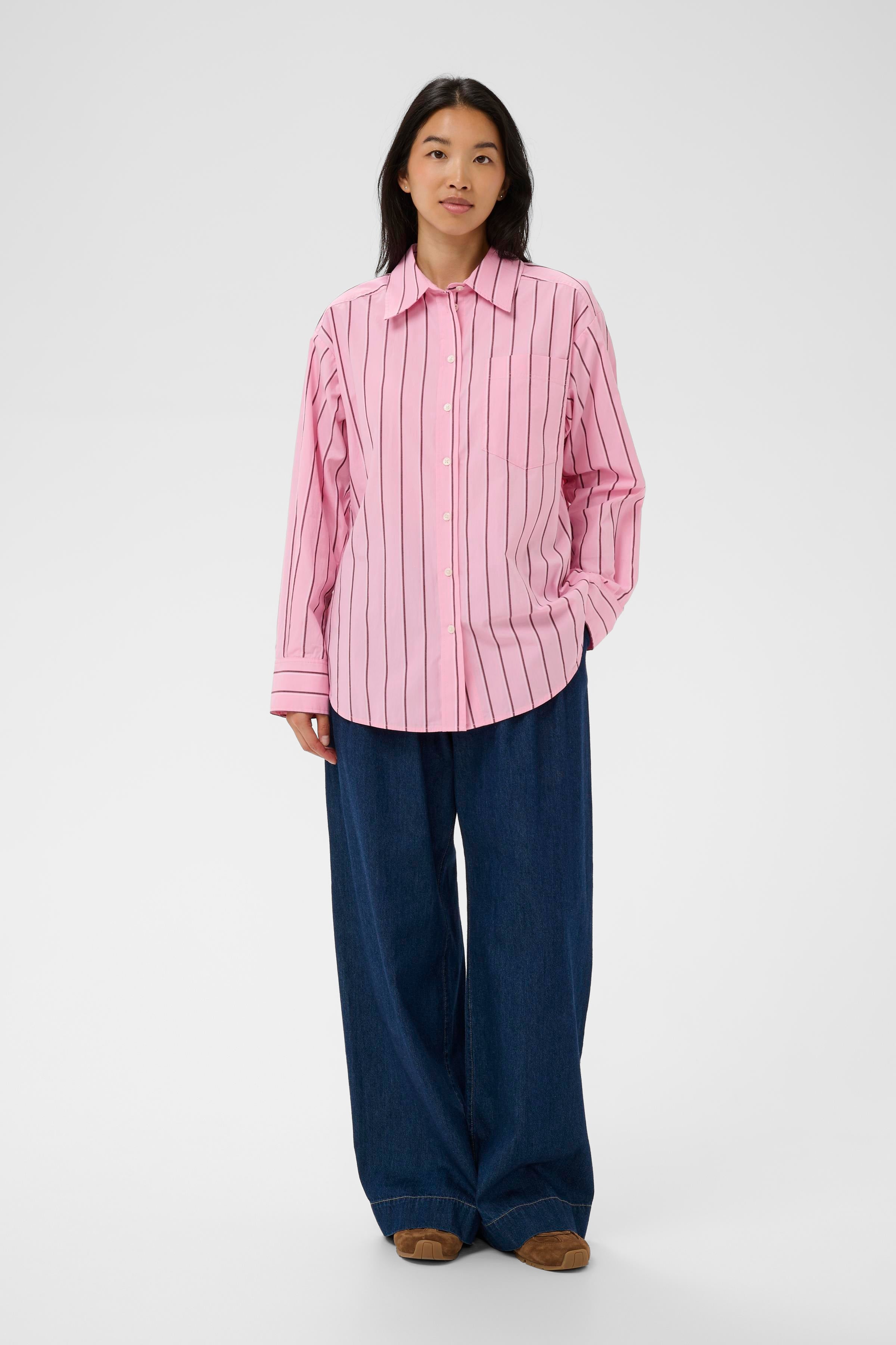 Anabella Shirt - Pink Stripe
