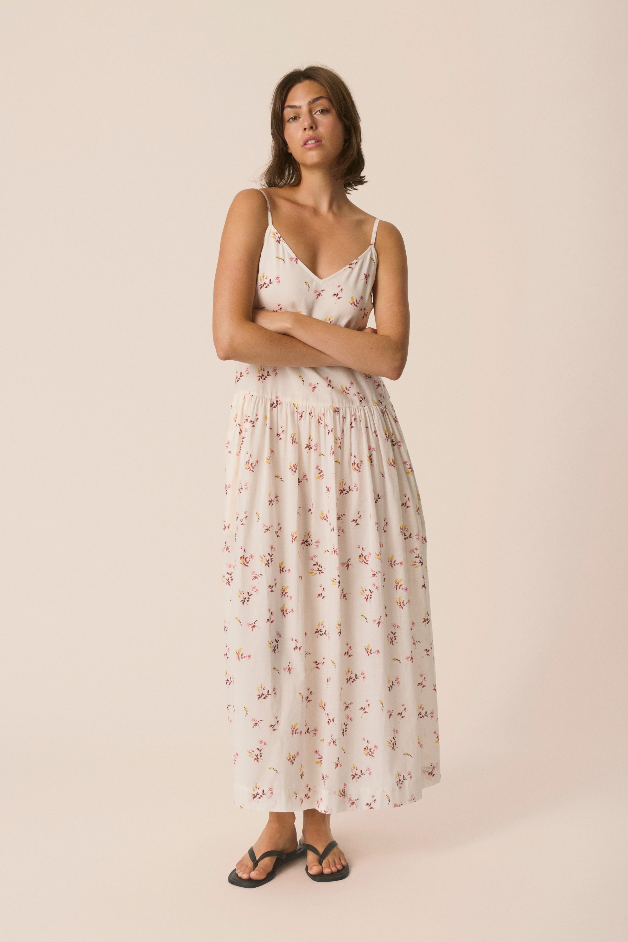 Brunda Dress - Peach Blossom