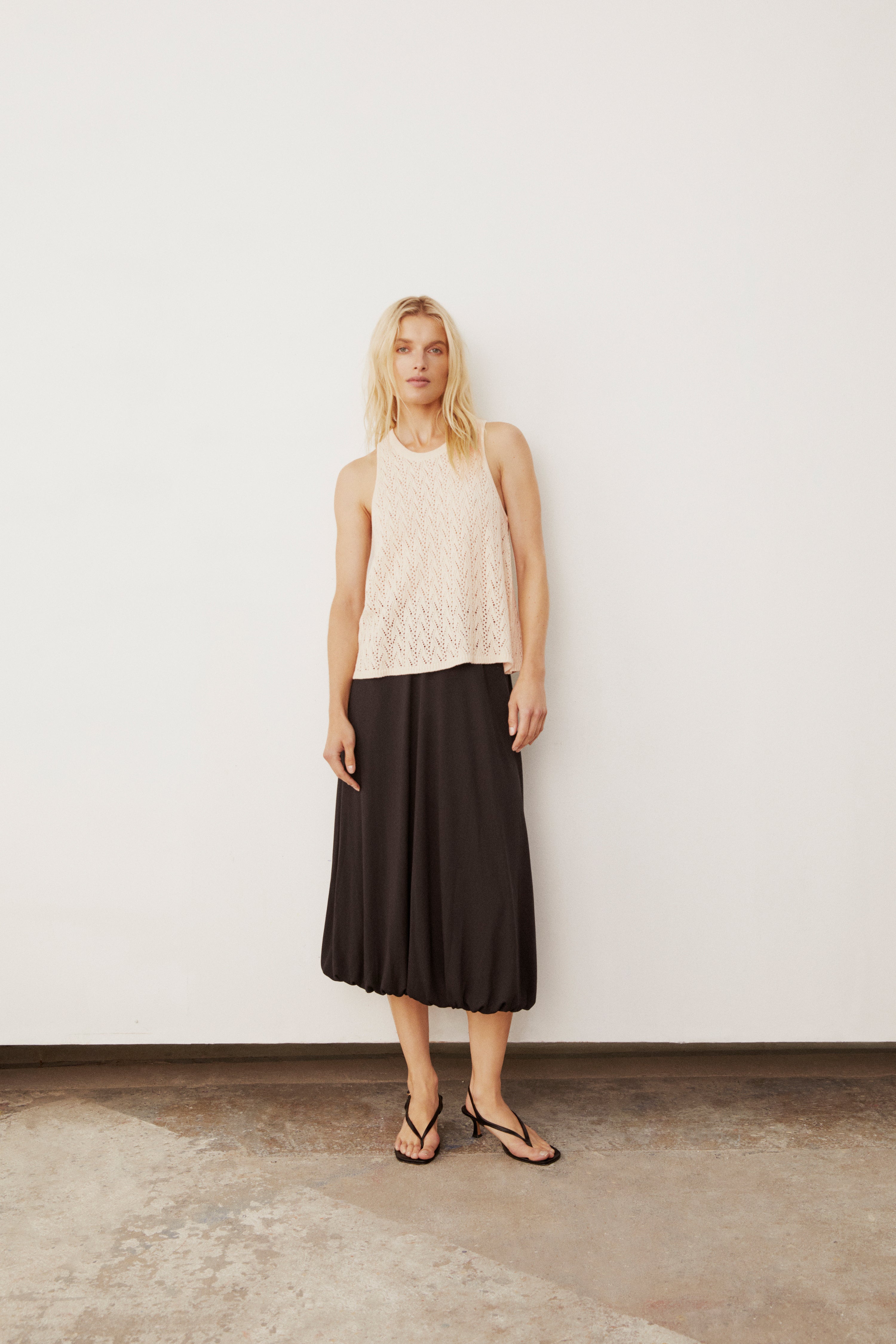 Deluna Top – Whitecap Gray