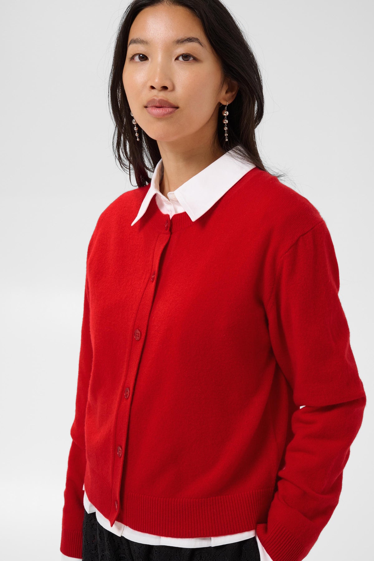 cashmere carimi cardi in red