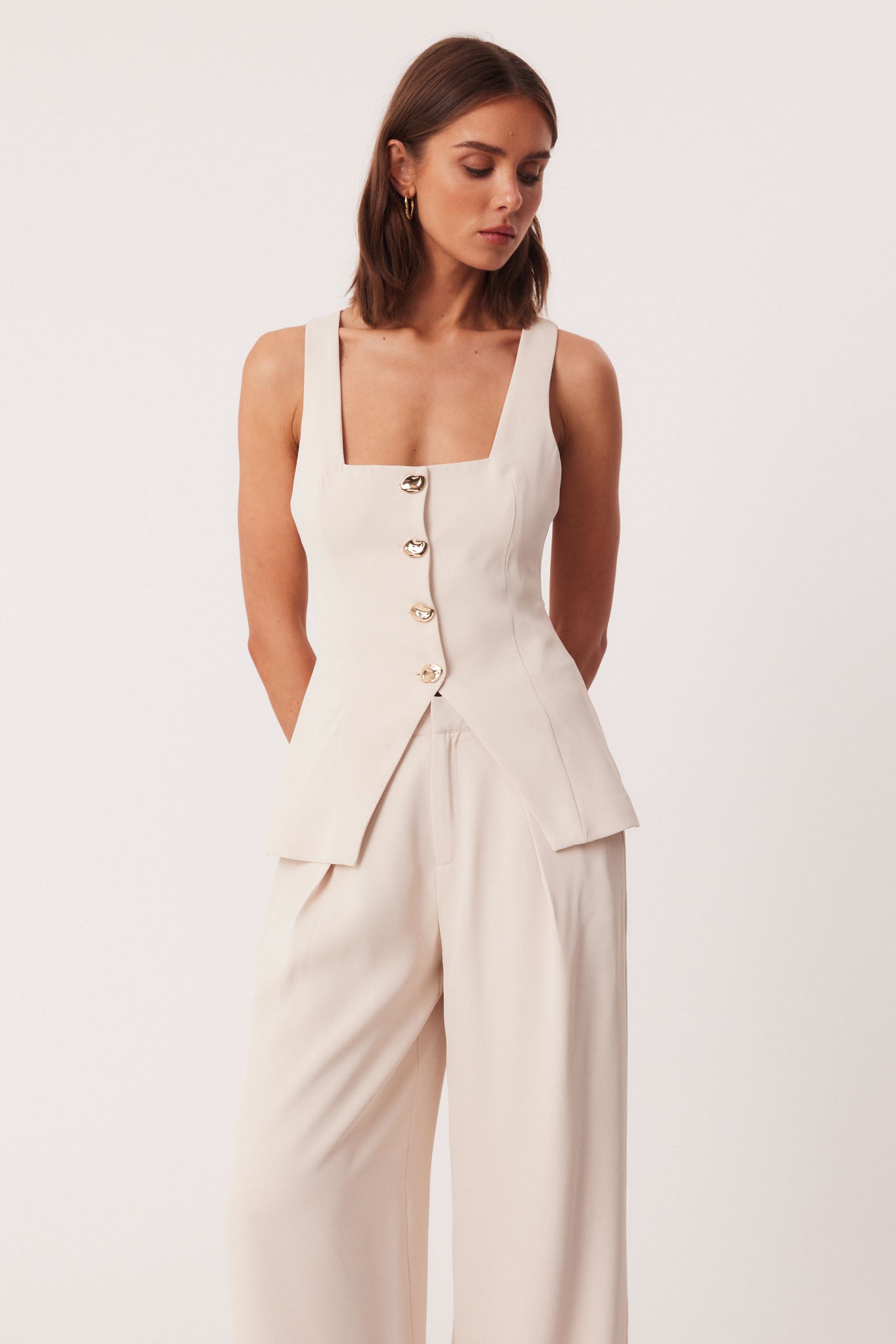 Remmi Vest - Stone
