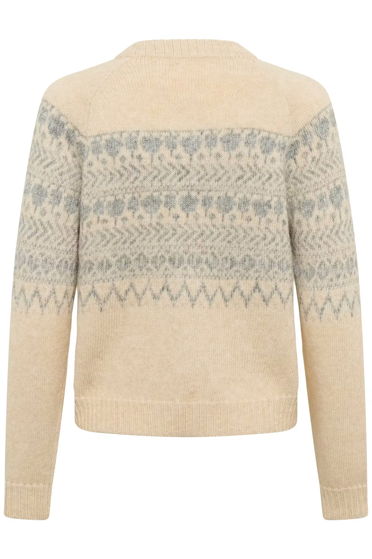 Charmaine Cardigan - Whitecap/Grey Jacquard