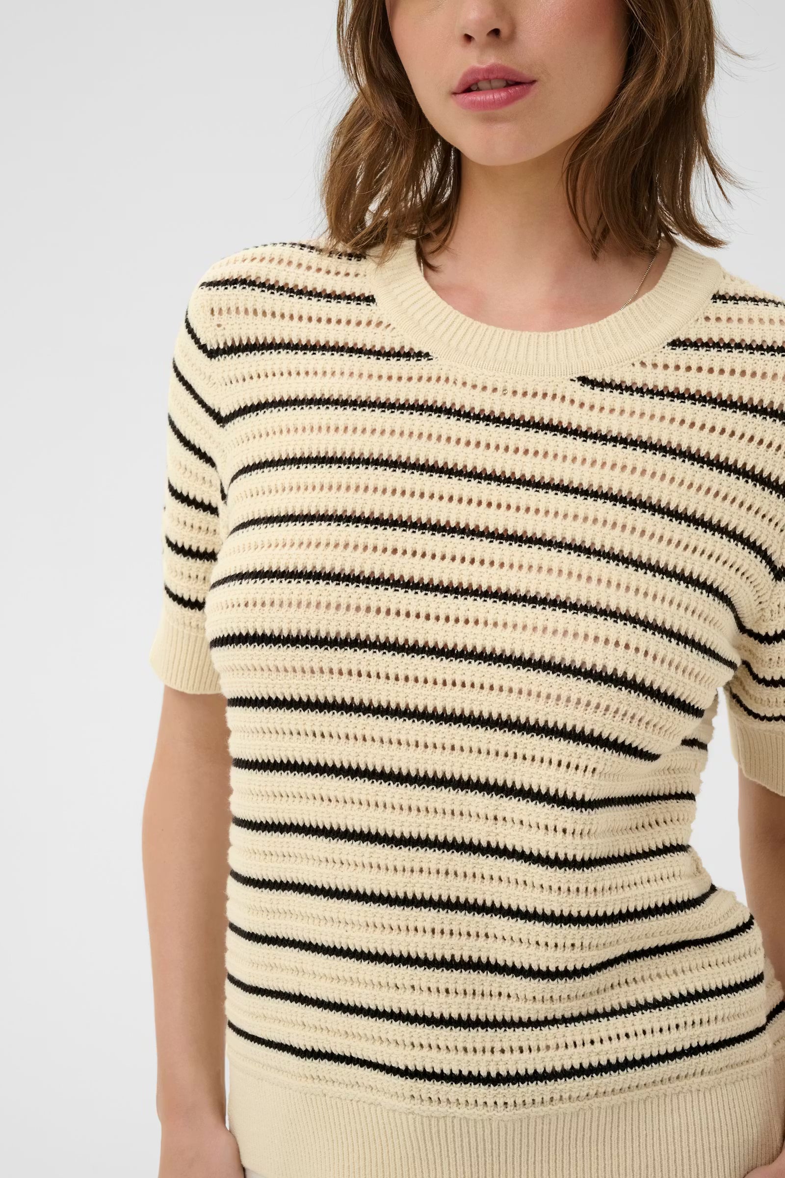 Nelli Top - Black/ Whisper White