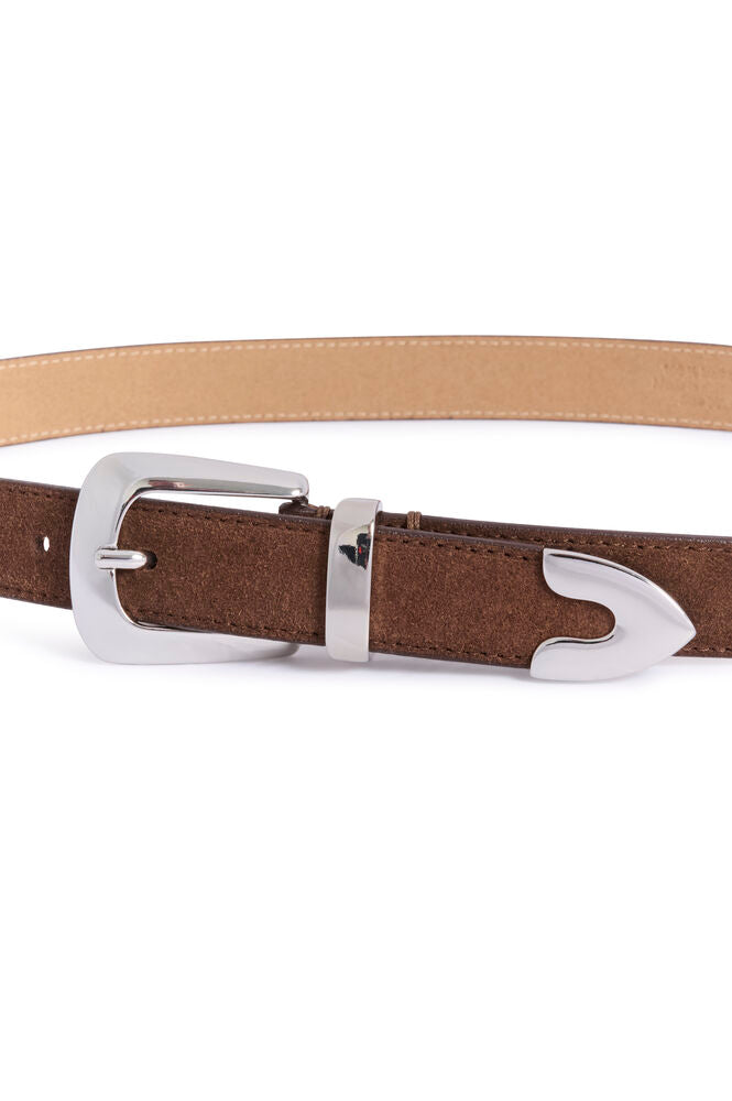 Filua Suede Belt - Dark Brown